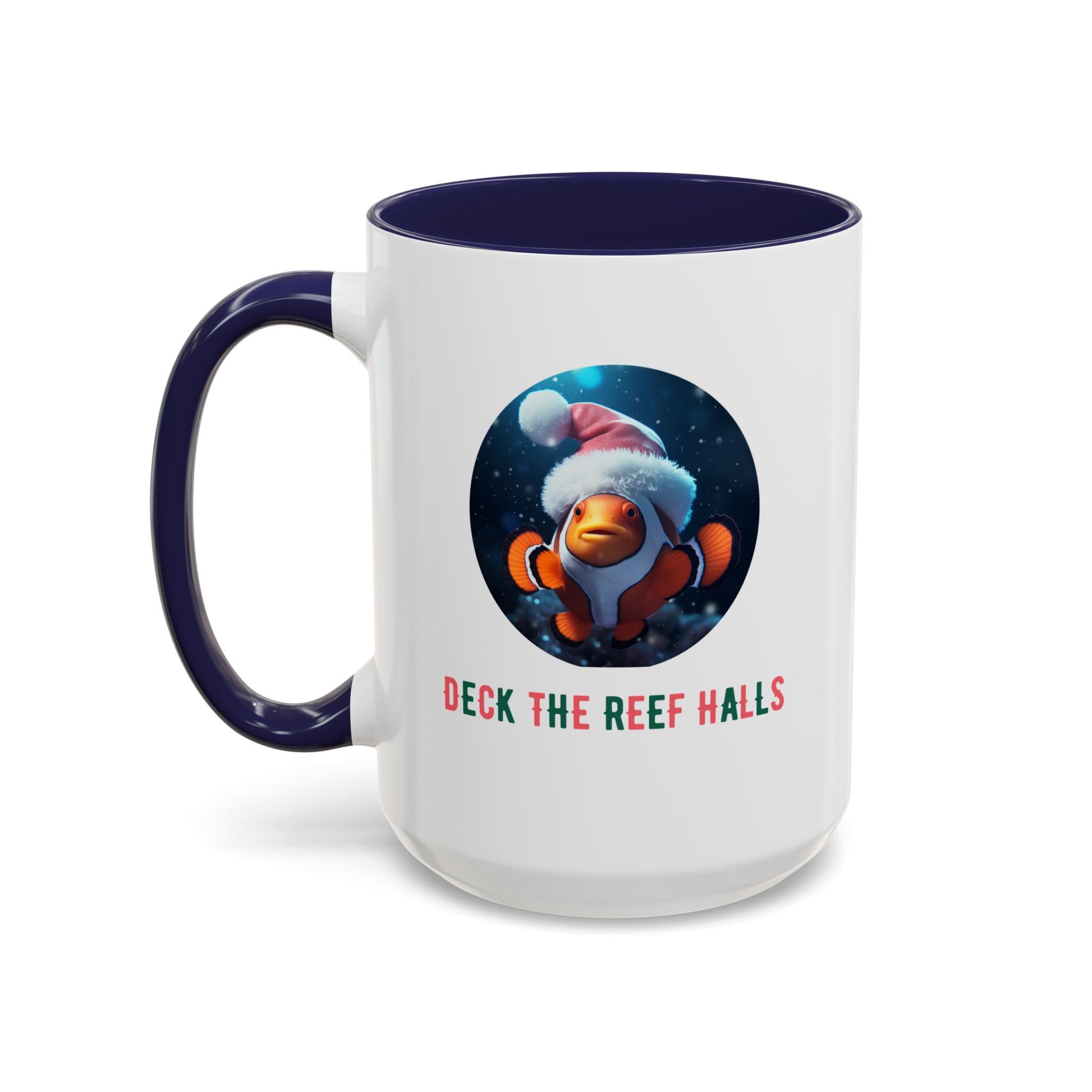 Deck the Reef Halls Aquarium Clownfish Coffee Mug