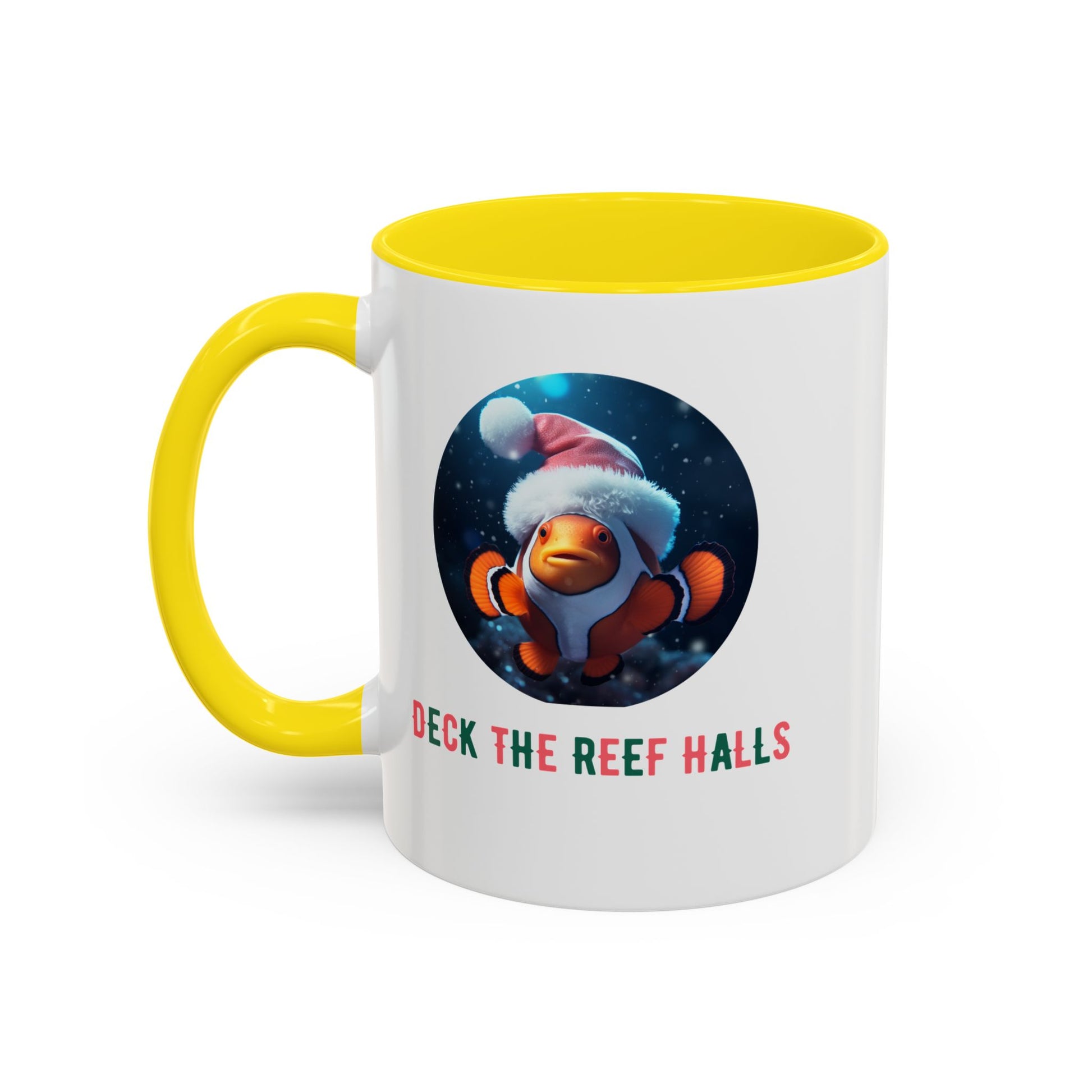 Deck the Reef Halls Aquarium Clownfish Coffee Mug