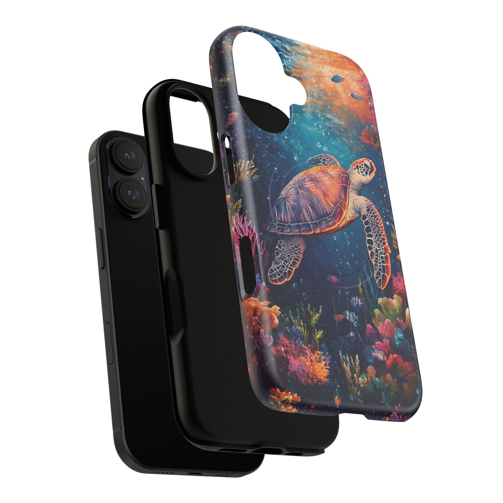 Ocean Colorful Sea Turtle Tough Magnetic Cell Phone Case