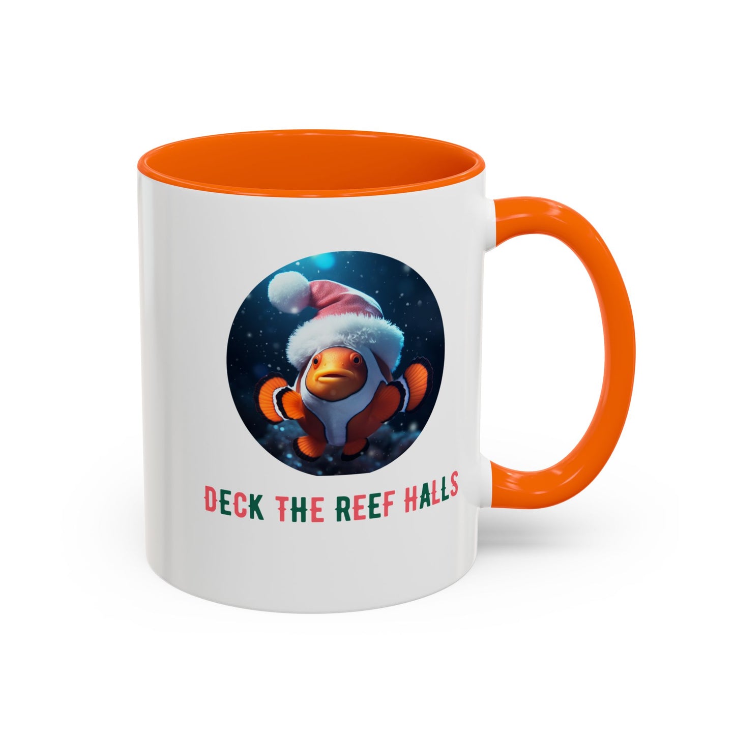 Deck the Reef Halls Aquarium Clownfish Coffee Mug