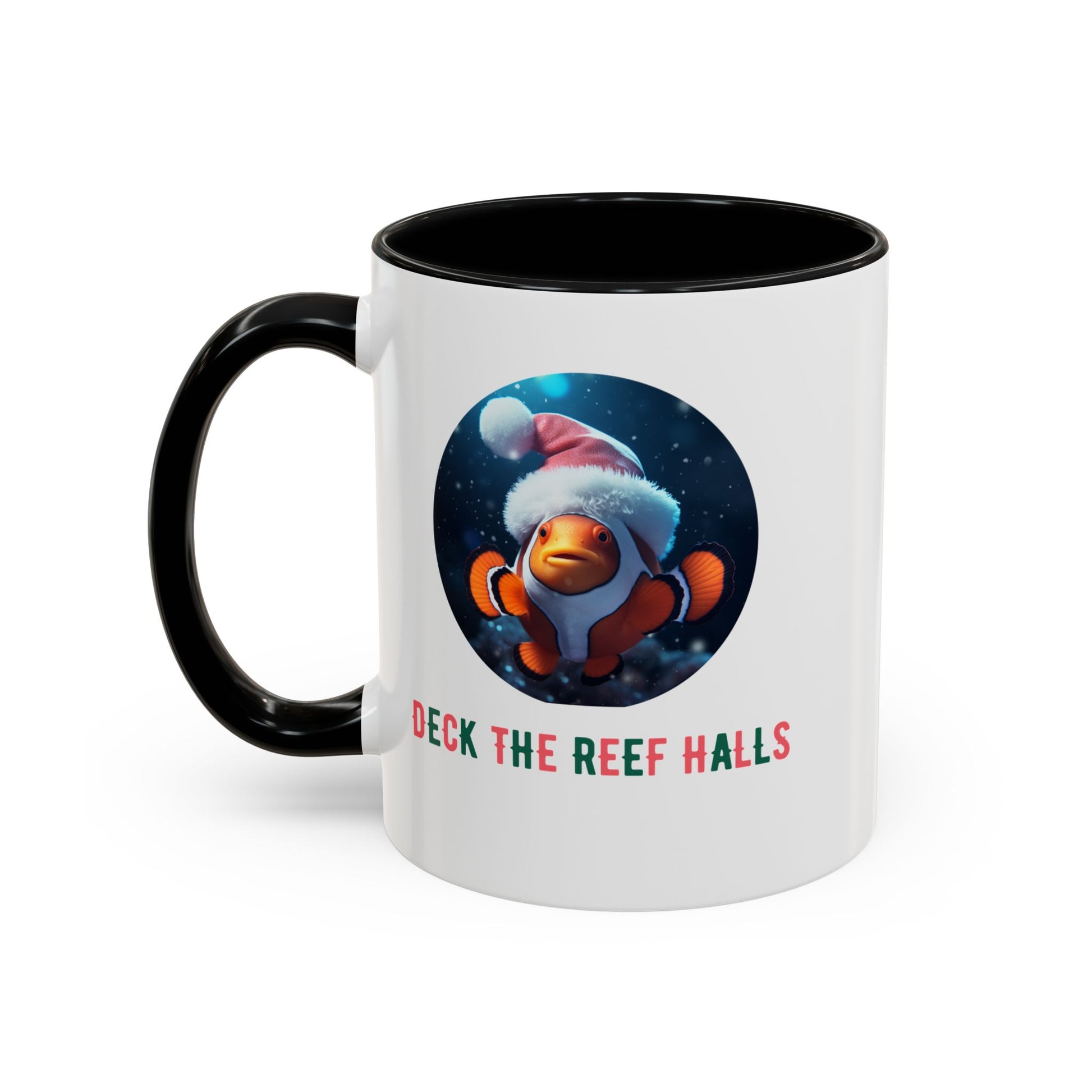 Deck the Reef Halls Aquarium Clownfish Coffee Mug