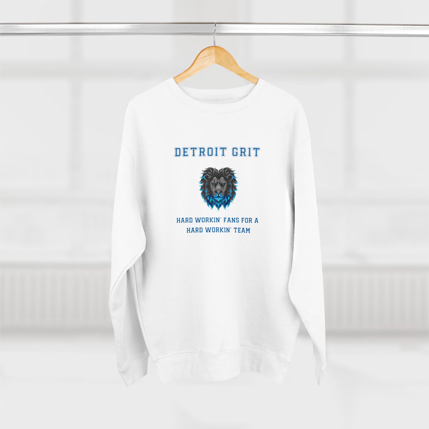 Detroit Lions Grit Fans Premium Crewneck Sweatshirt