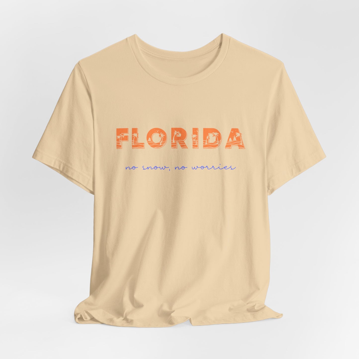 Florida No Snow No Worries v4 Jersey Short Sleeve Tee