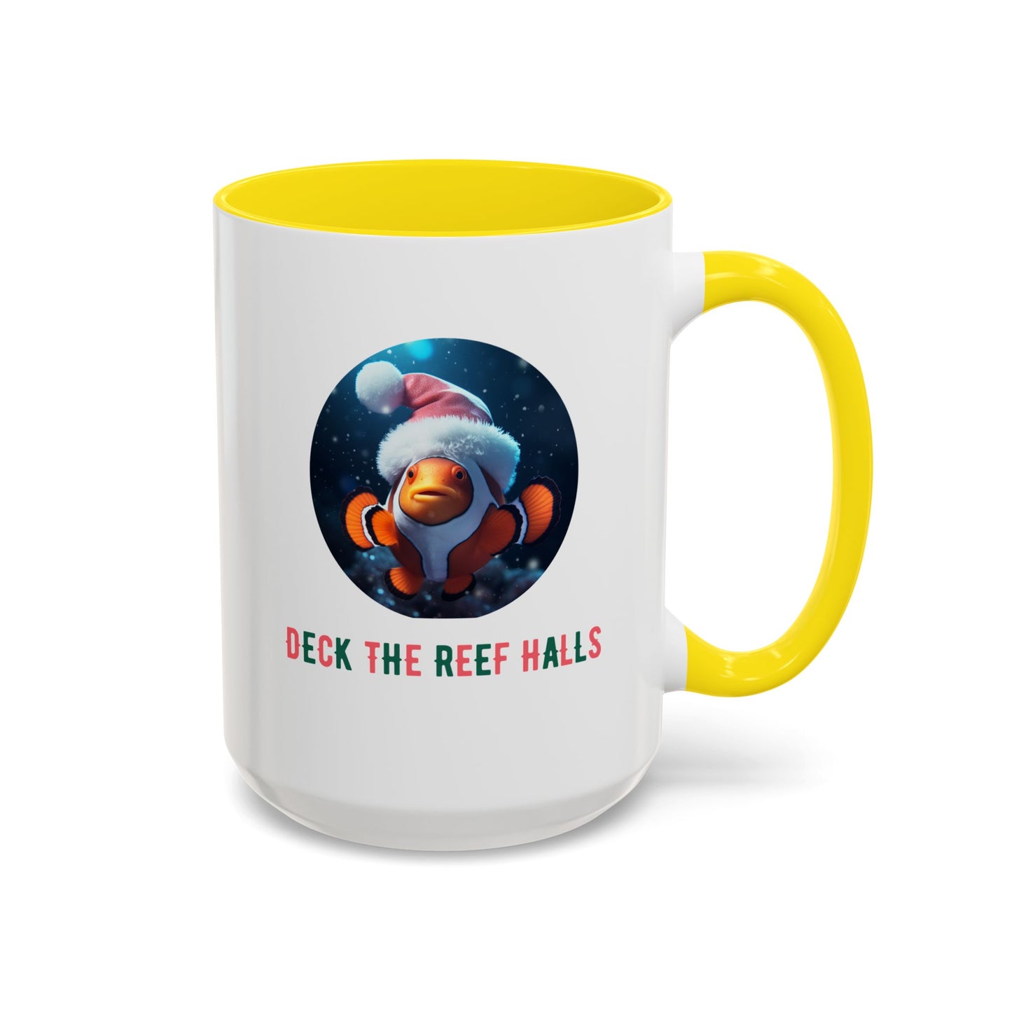 Deck the Reef Halls Aquarium Clownfish Coffee Mug