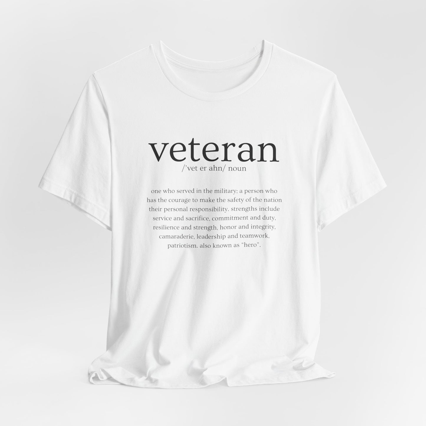 Veteran Defined Jersey Short Sleeve Tee