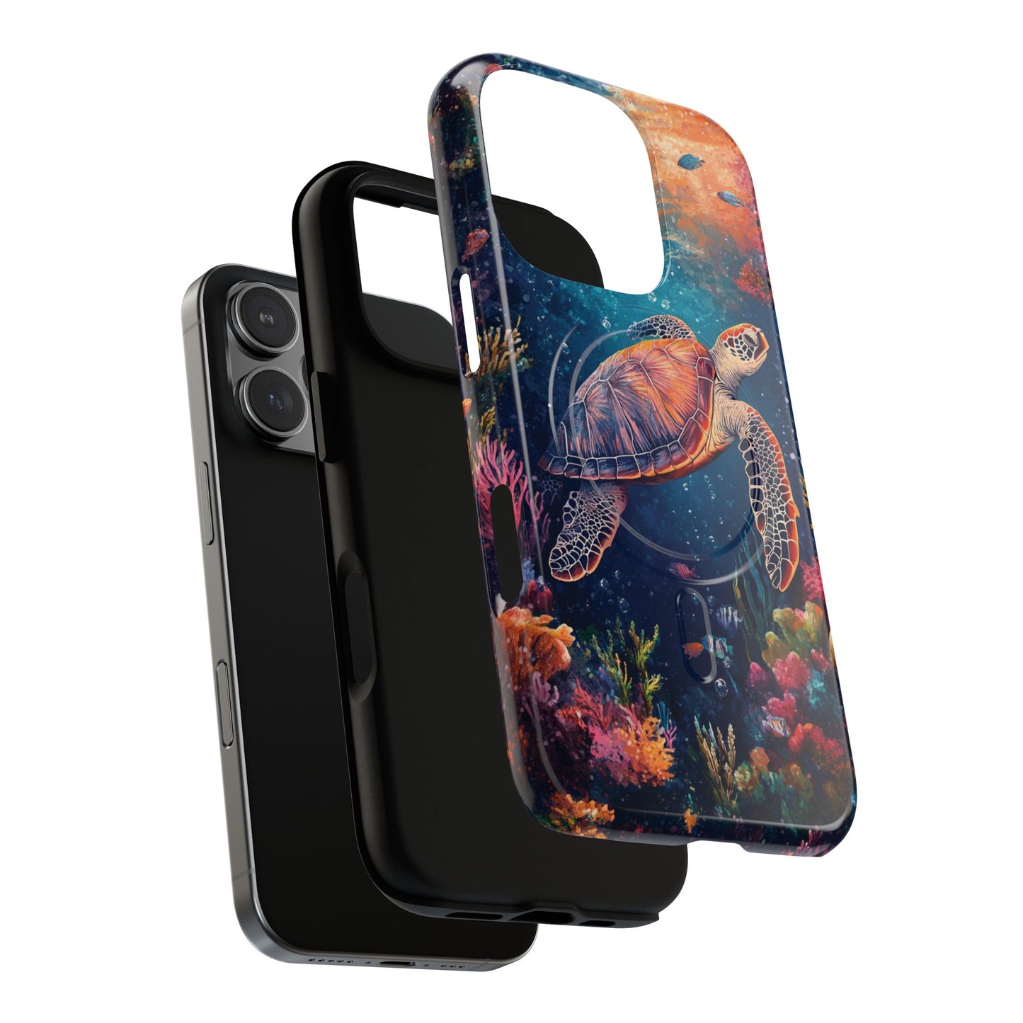 Ocean Colorful Sea Turtle Tough Magnetic Cell Phone Case