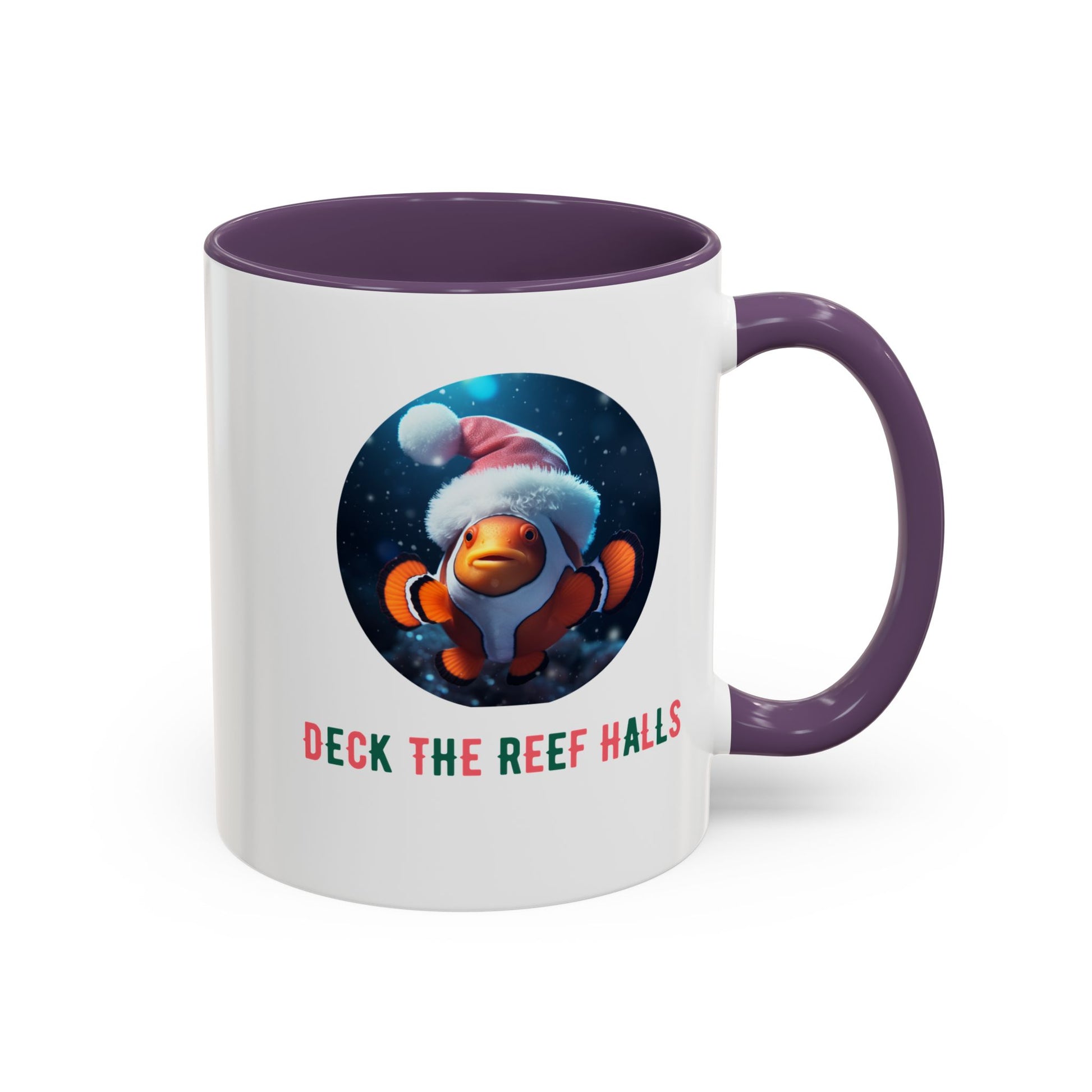 Deck the Reef Halls Aquarium Clownfish Coffee Mug