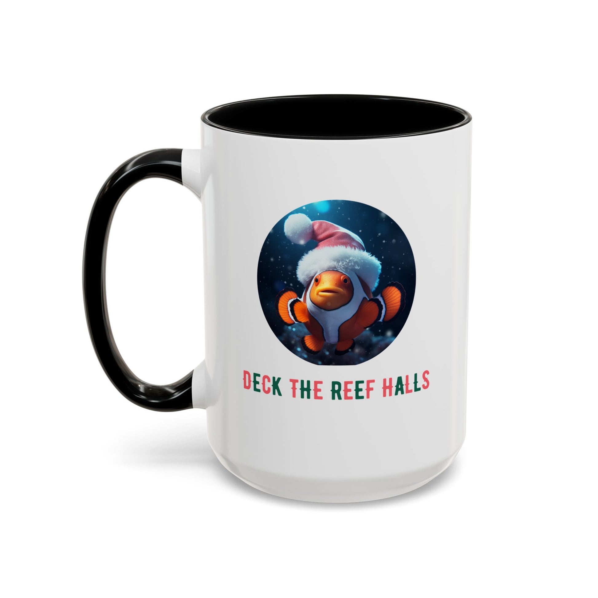 Deck the Reef Halls Aquarium Clownfish Coffee Mug