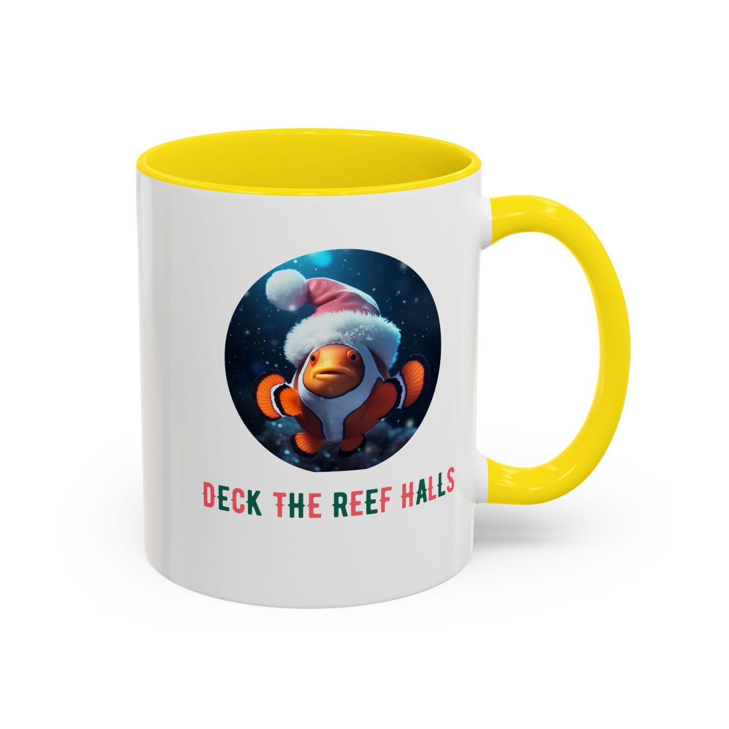 Deck the Reef Halls Aquarium Clownfish Coffee Mug