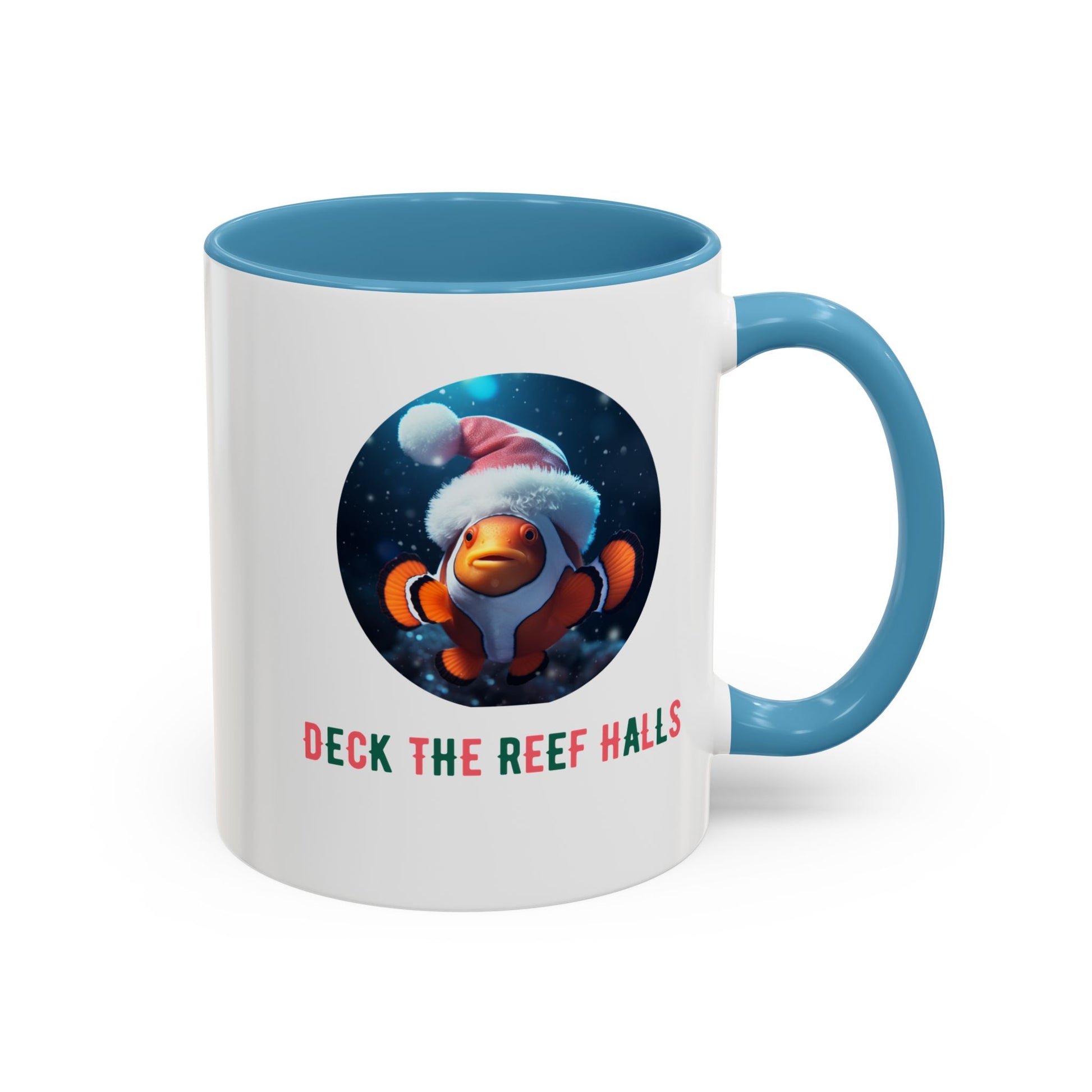 Deck the Reef Halls Aquarium Clownfish Coffee Mug