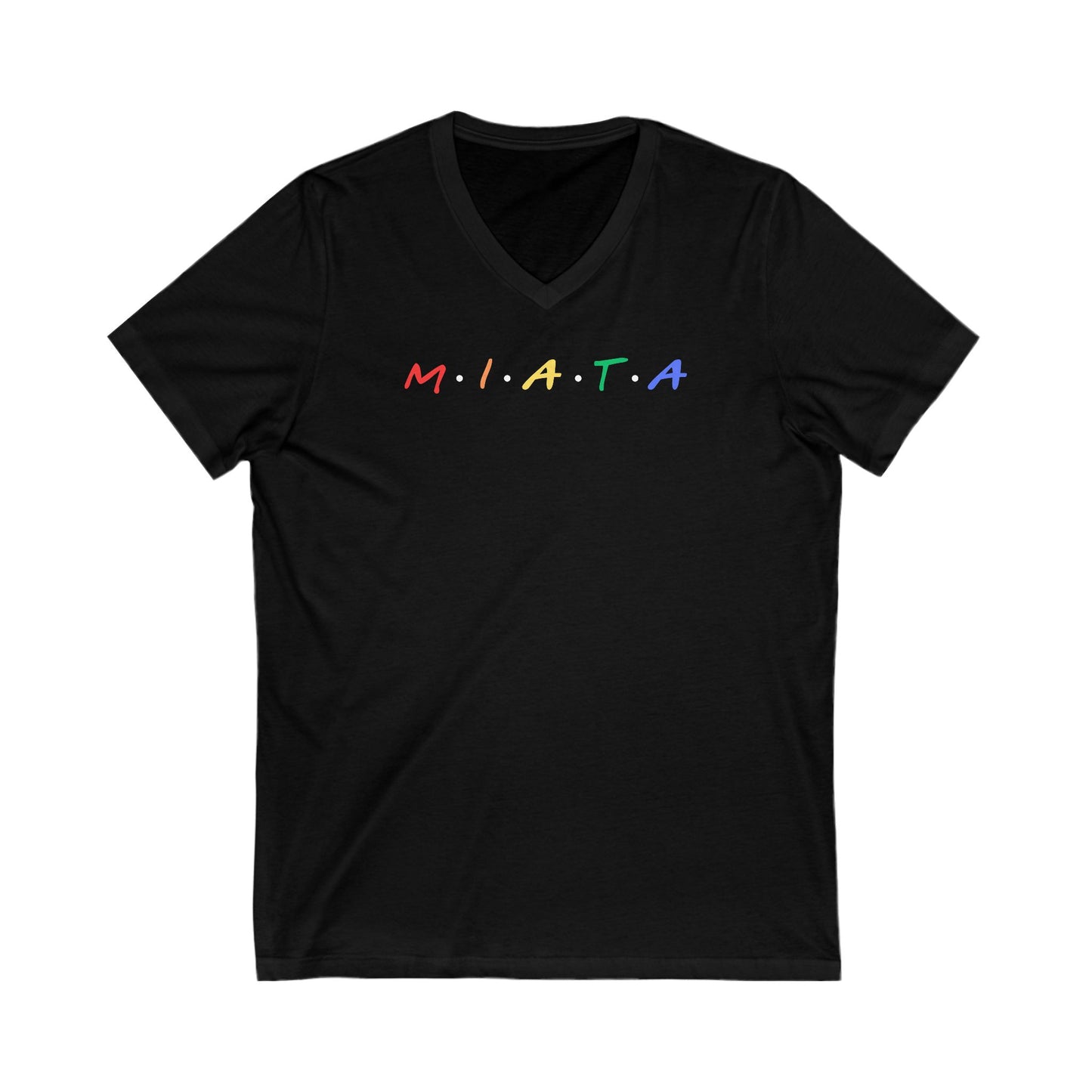 Colorful Miata Jersey Short Sleeve V-Neck Tee