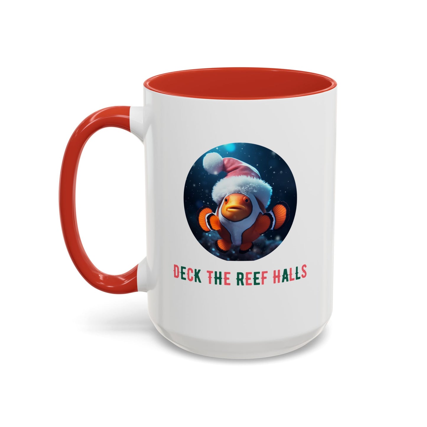 Deck the Reef Halls Aquarium Clownfish Coffee Mug