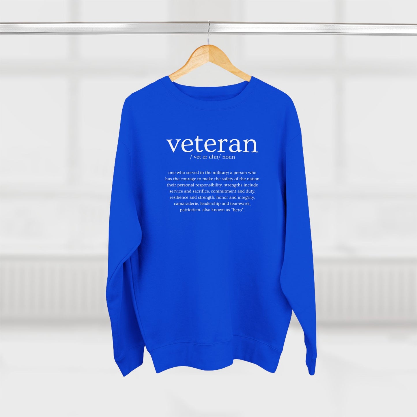 Veteran Defined Premium Crewneck Sweatshirt