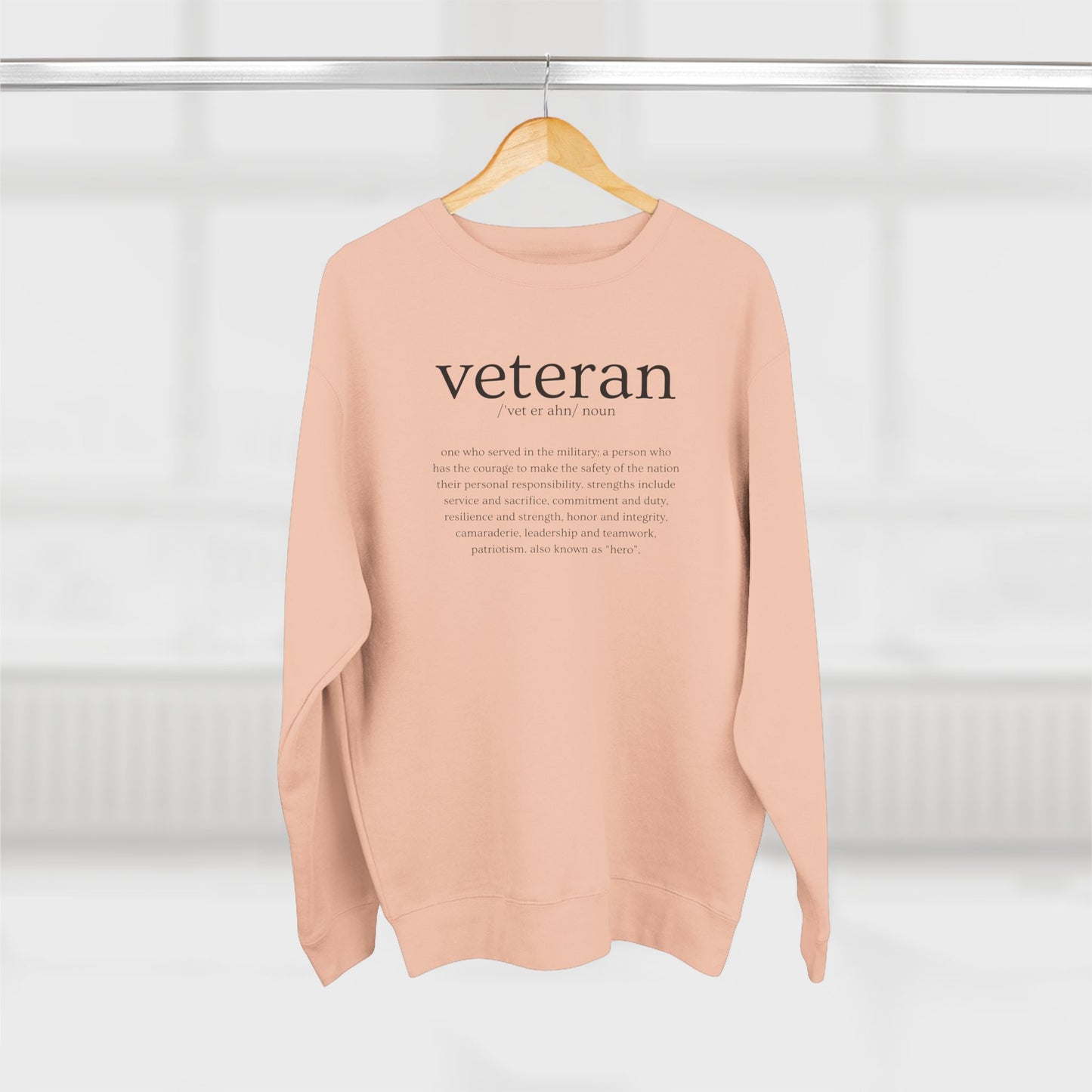 Veteran Defined Premium Crewneck Sweatshirt