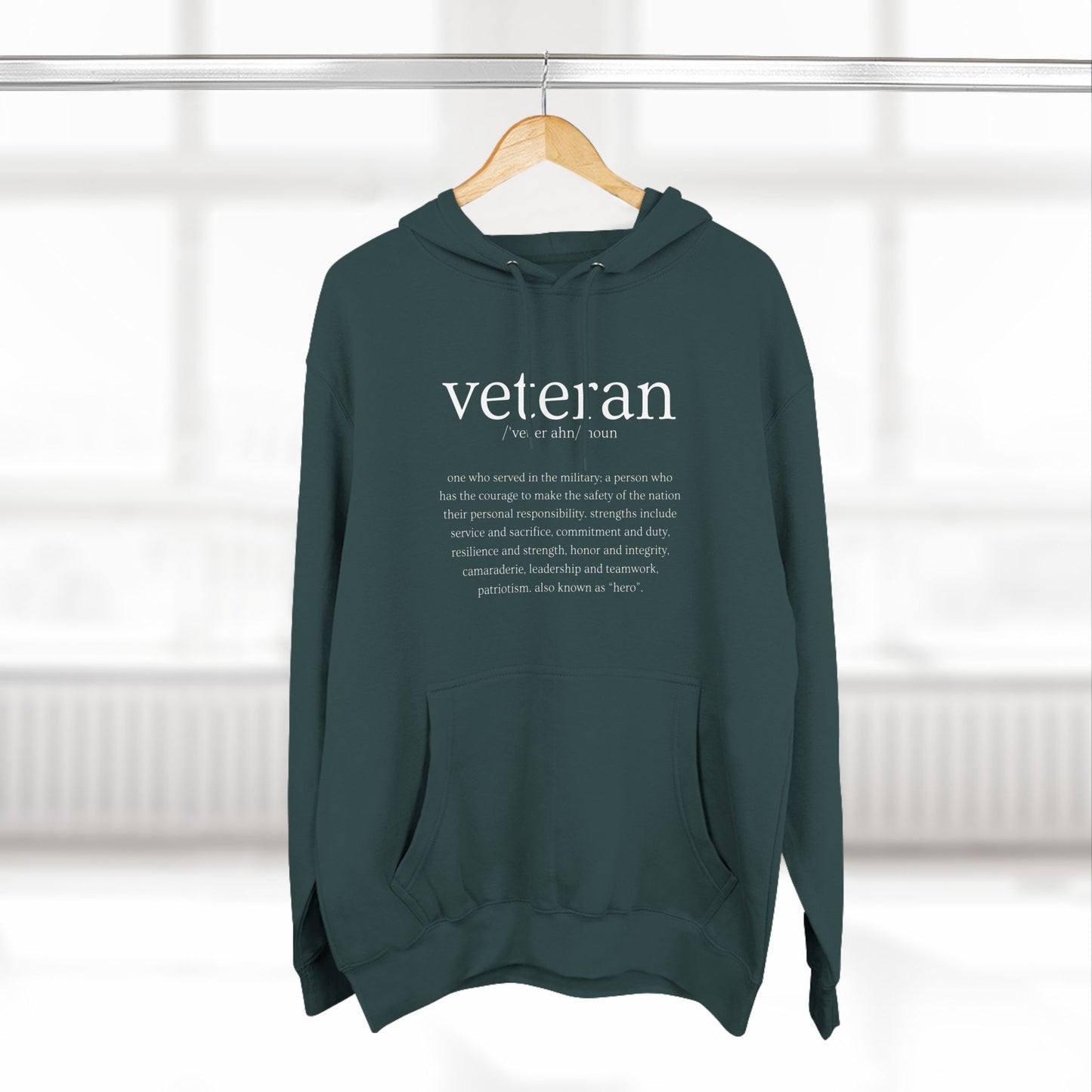 Veteran Defined Premium Fleece Hoodie