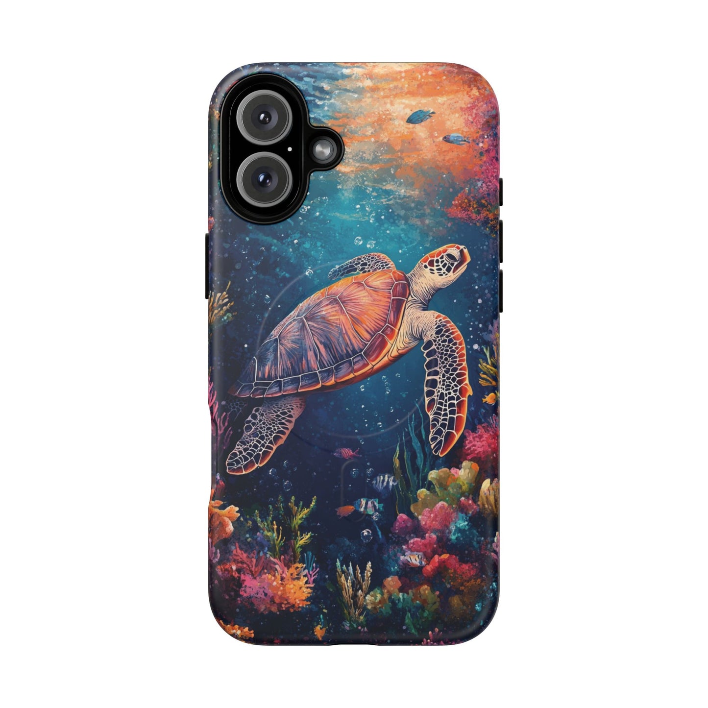 Ocean Colorful Sea Turtle Tough Magnetic Cell Phone Case