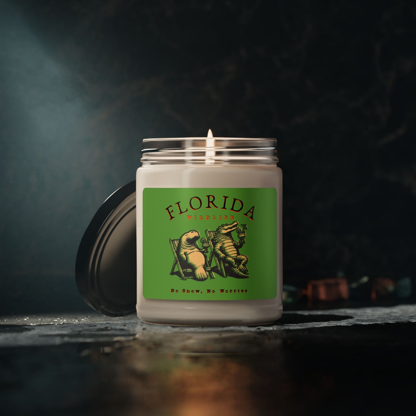 Florida No Snow No Worries 9oz Scented Soy Candle