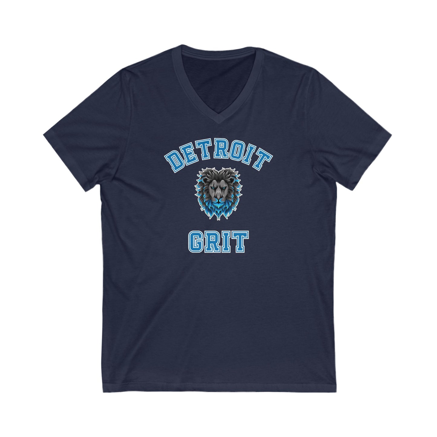 Detroit Lions Grit Jersey Short Sleeve V-Neck Tee