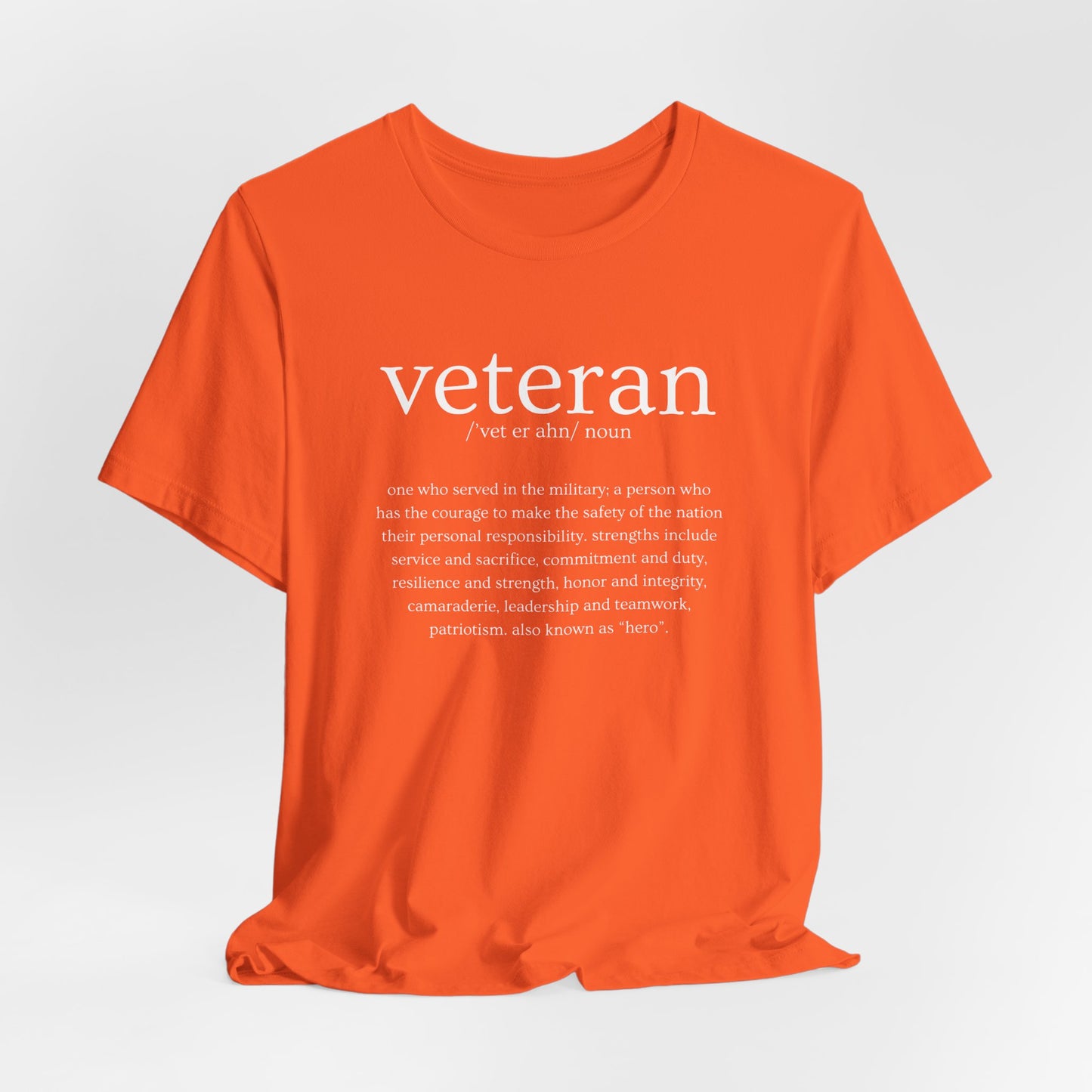 Veteran Defined Jersey Short Sleeve Tee