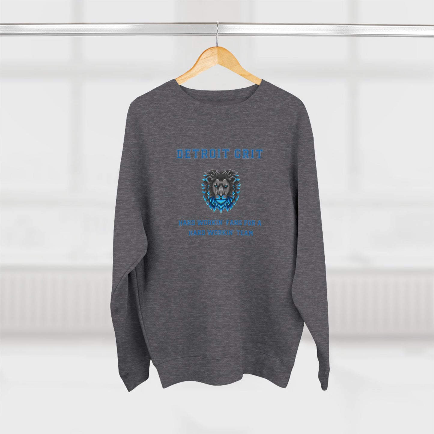 Detroit Lions Grit Fans Premium Crewneck Sweatshirt