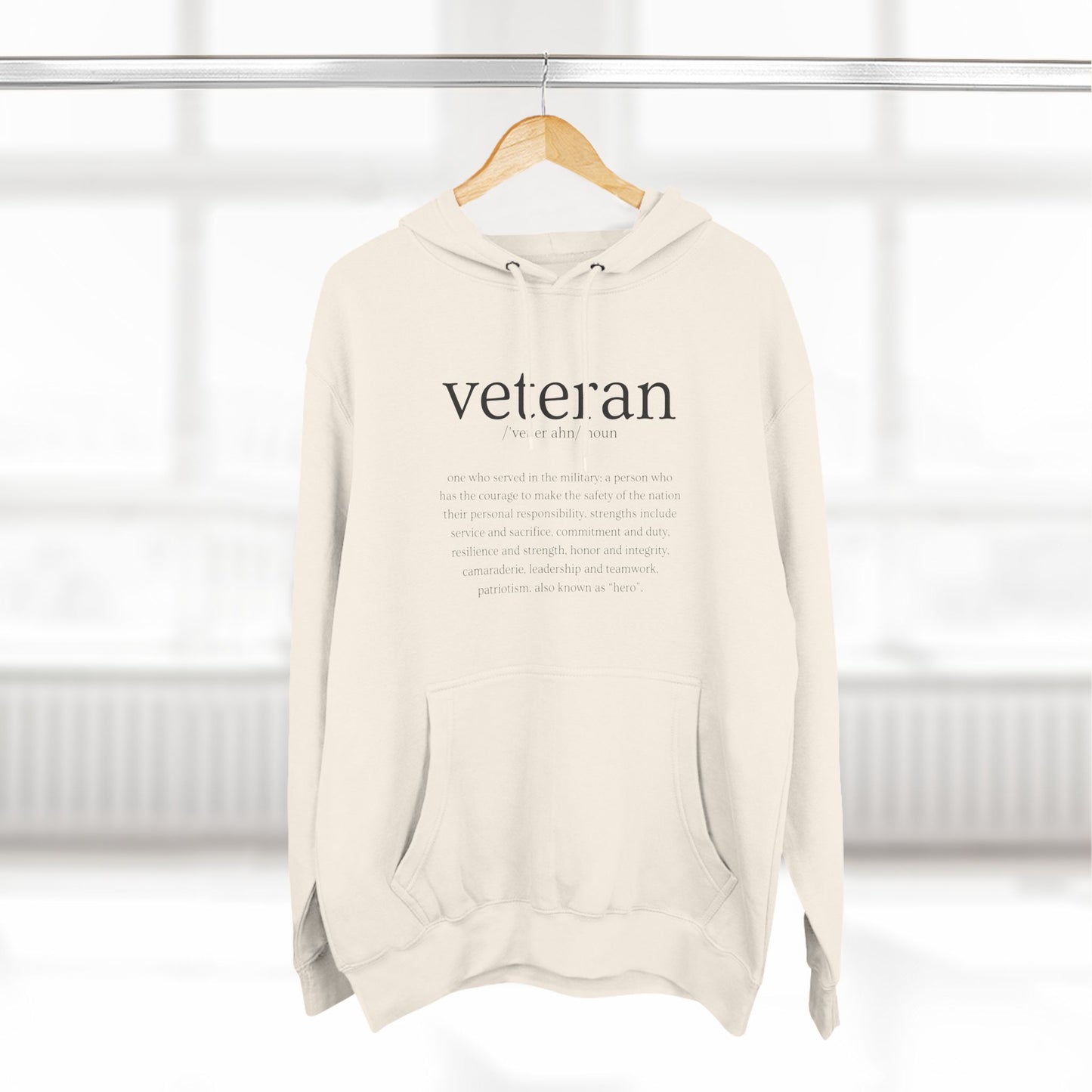 Veteran Defined Premium Fleece Hoodie