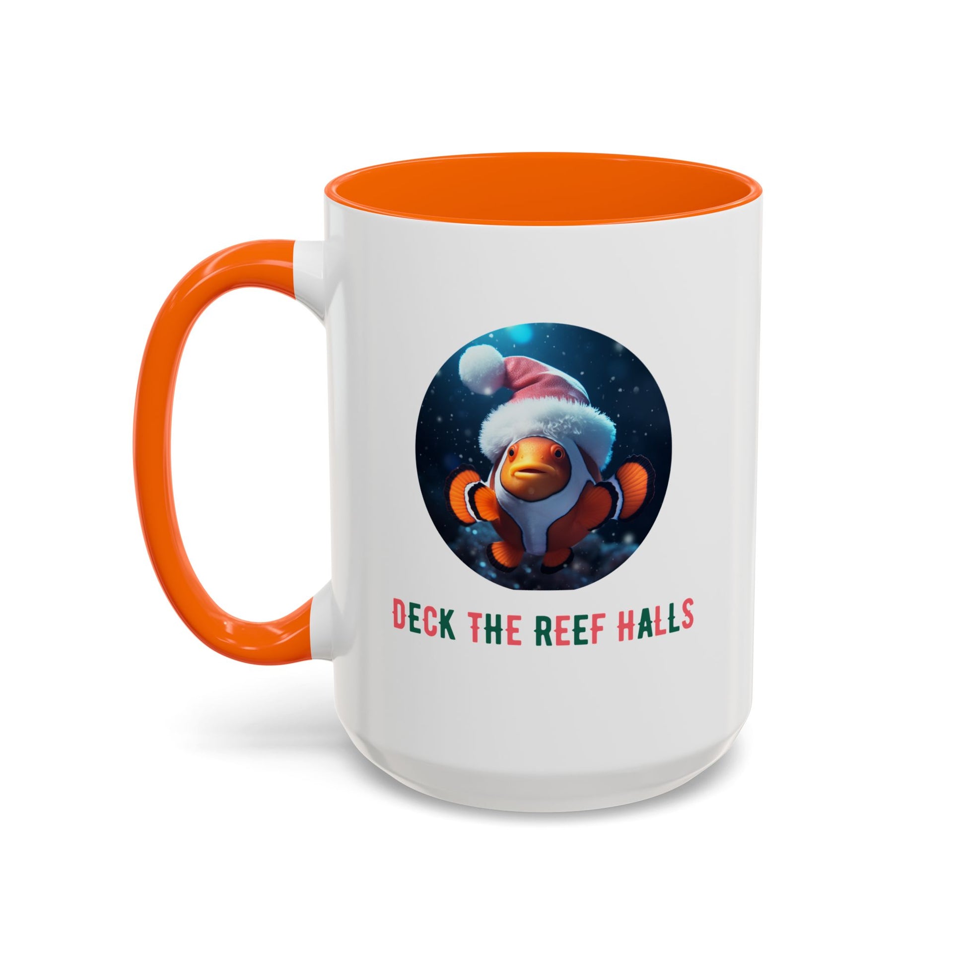 Deck the Reef Halls Aquarium Clownfish Coffee Mug