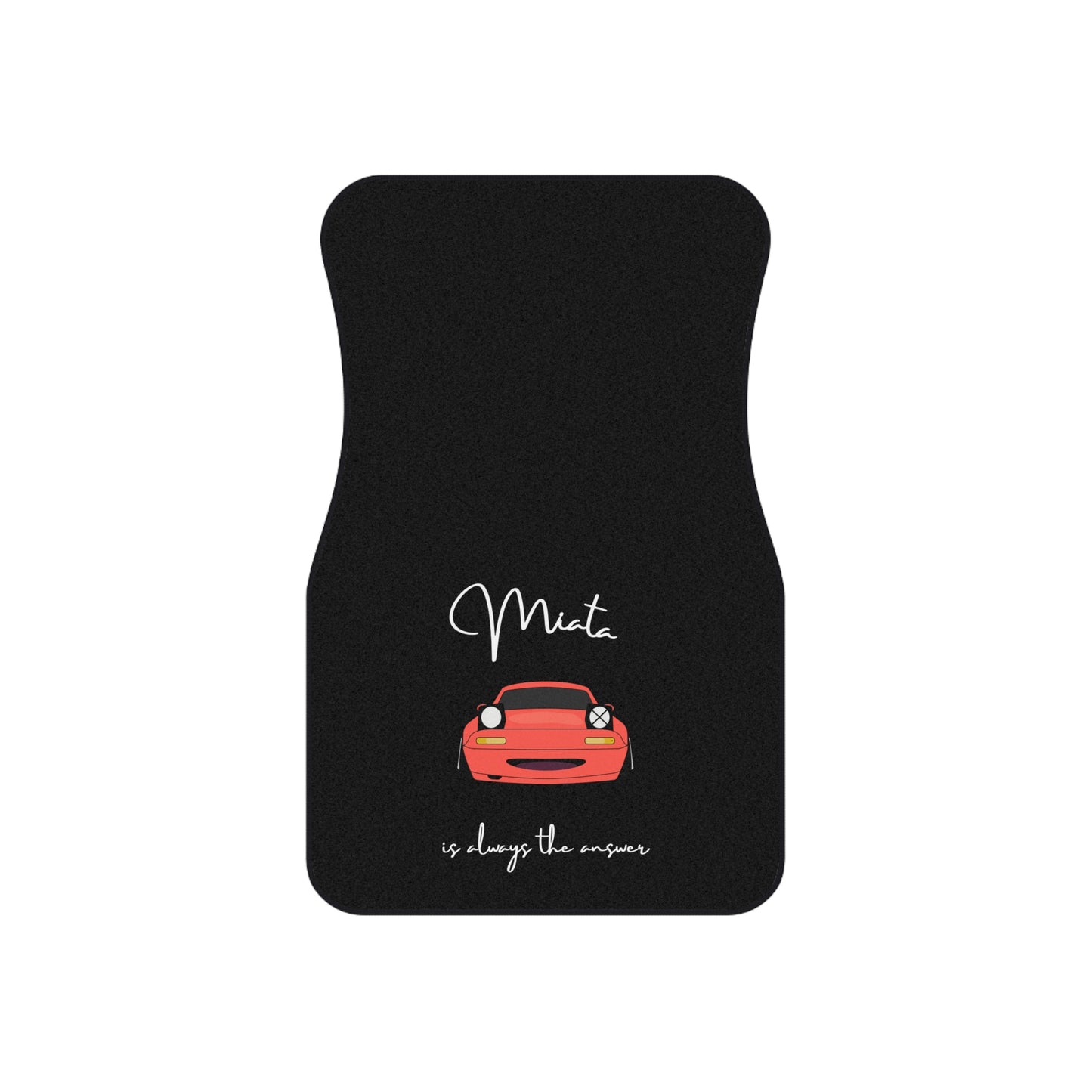 Miata is Always the Answer (Red Miata) Car Floor Mats (set of 2)