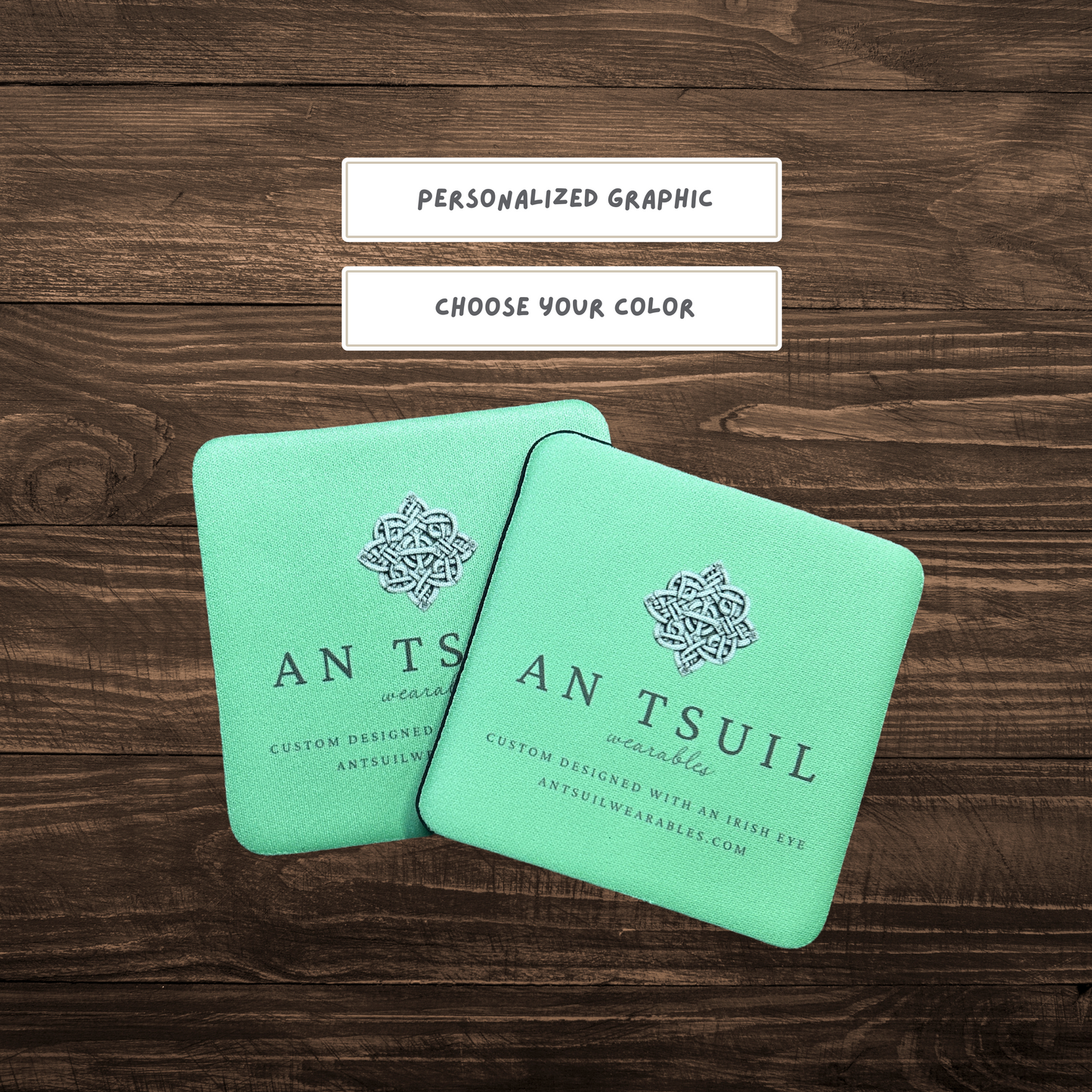 Custom Personalized Neoprene Coasters