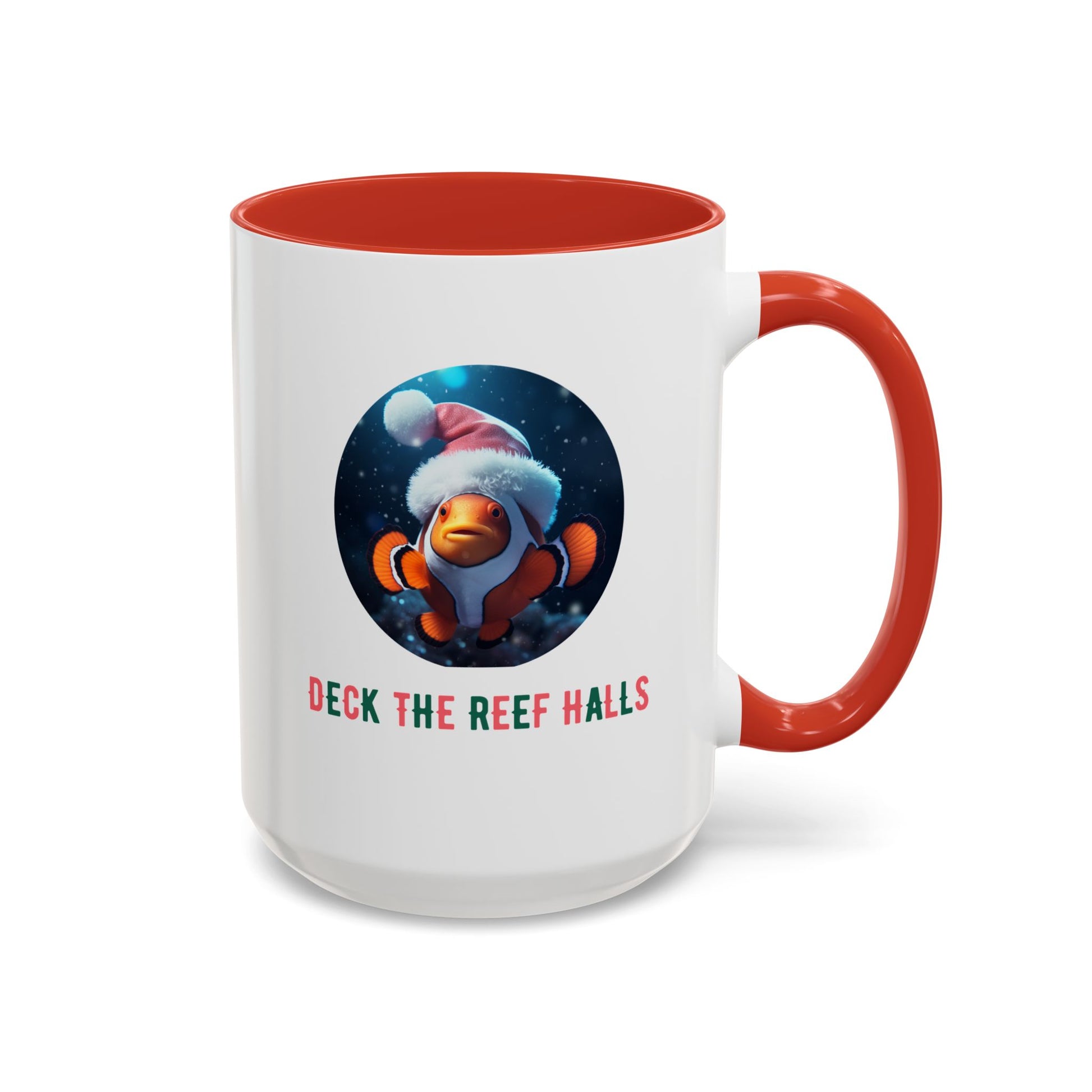 Deck the Reef Halls Aquarium Clownfish Coffee Mug