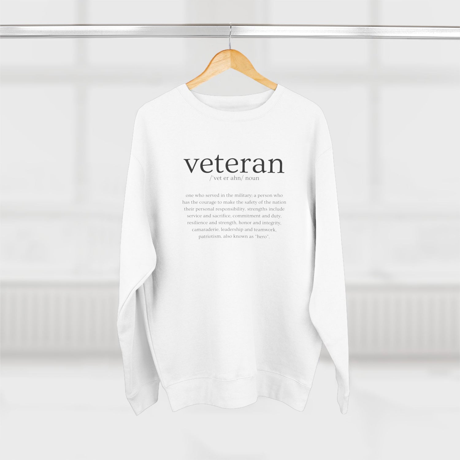 Veteran Defined Premium Crewneck Sweatshirt