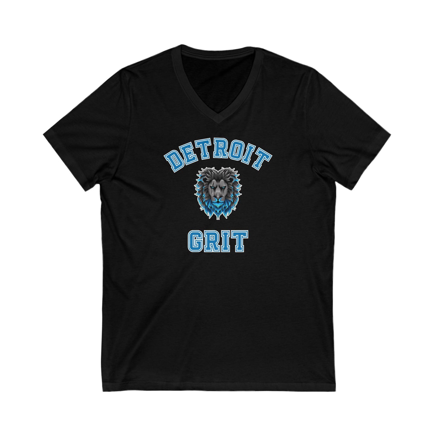 Detroit Lions Grit Jersey Short Sleeve V-Neck Tee