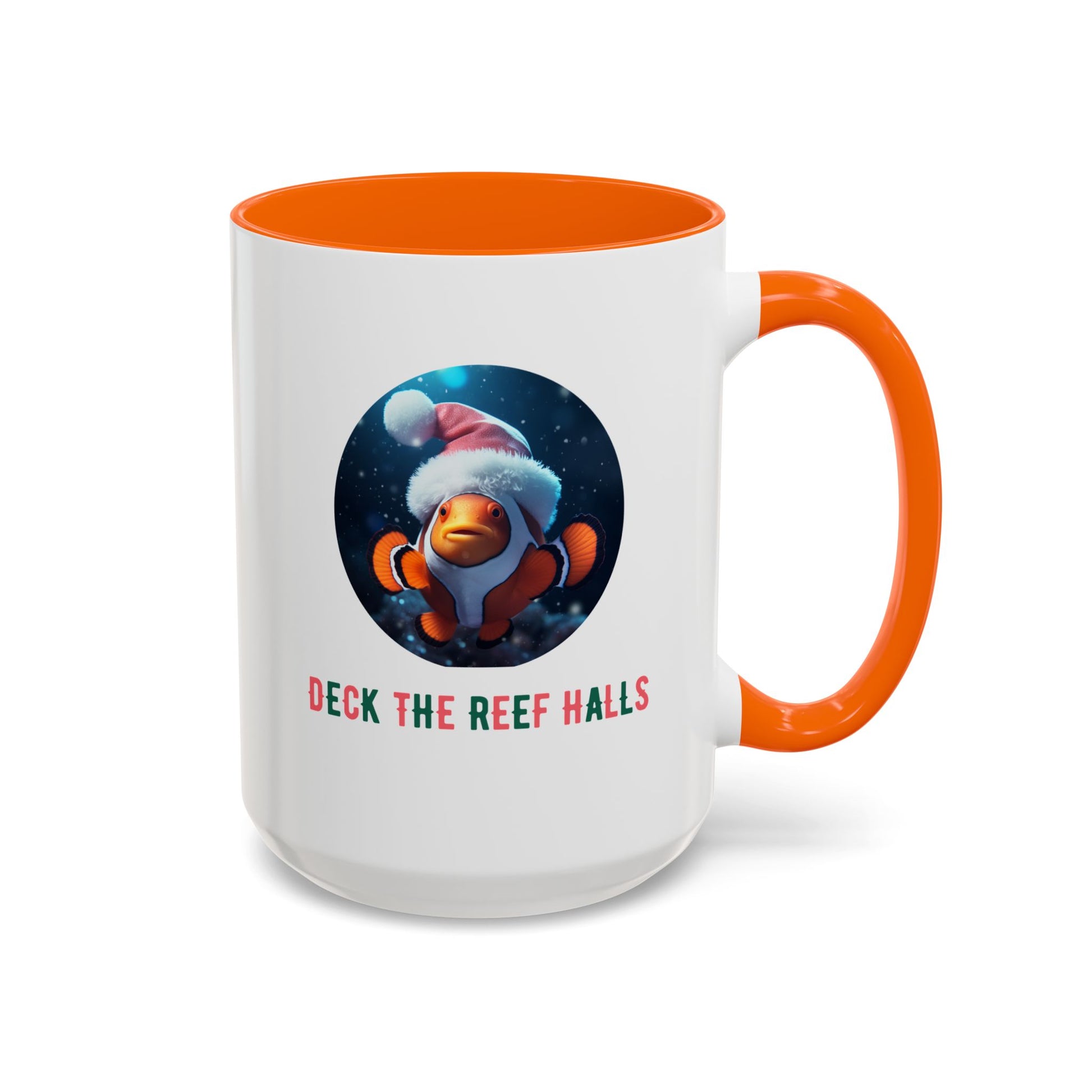 Deck the Reef Halls Aquarium Clownfish Coffee Mug