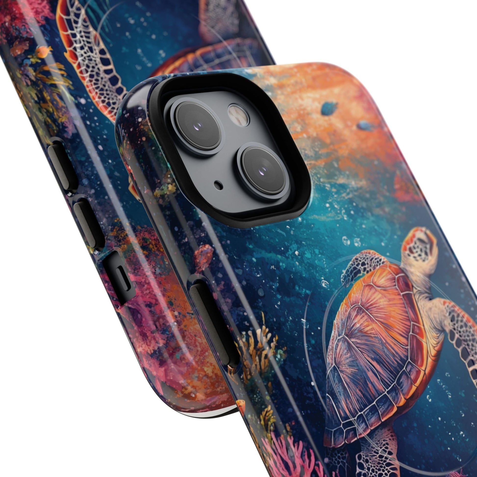 Ocean Colorful Sea Turtle Tough Magnetic Cell Phone Case