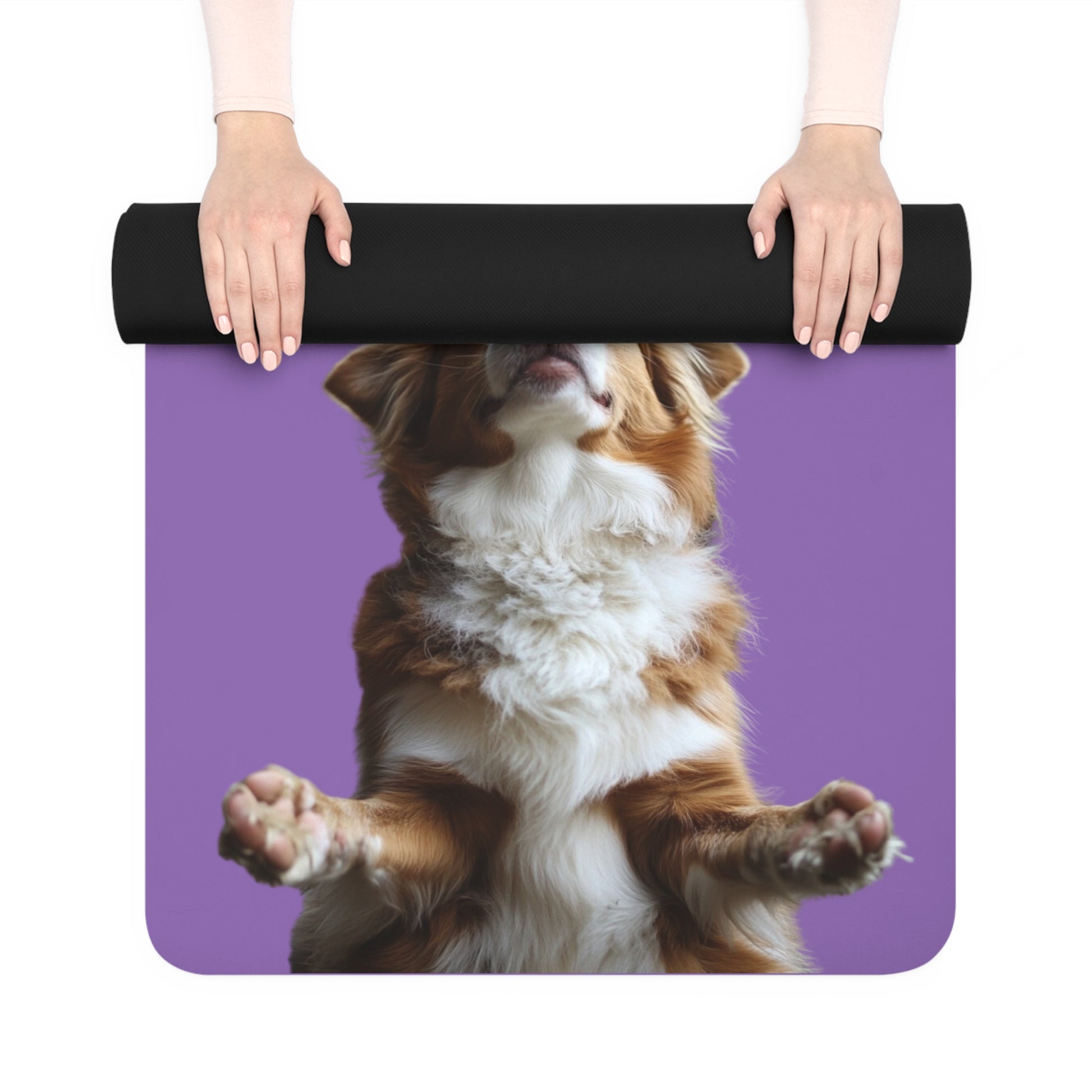 Australian Shepherd Aussie Rubber Yoga Mat