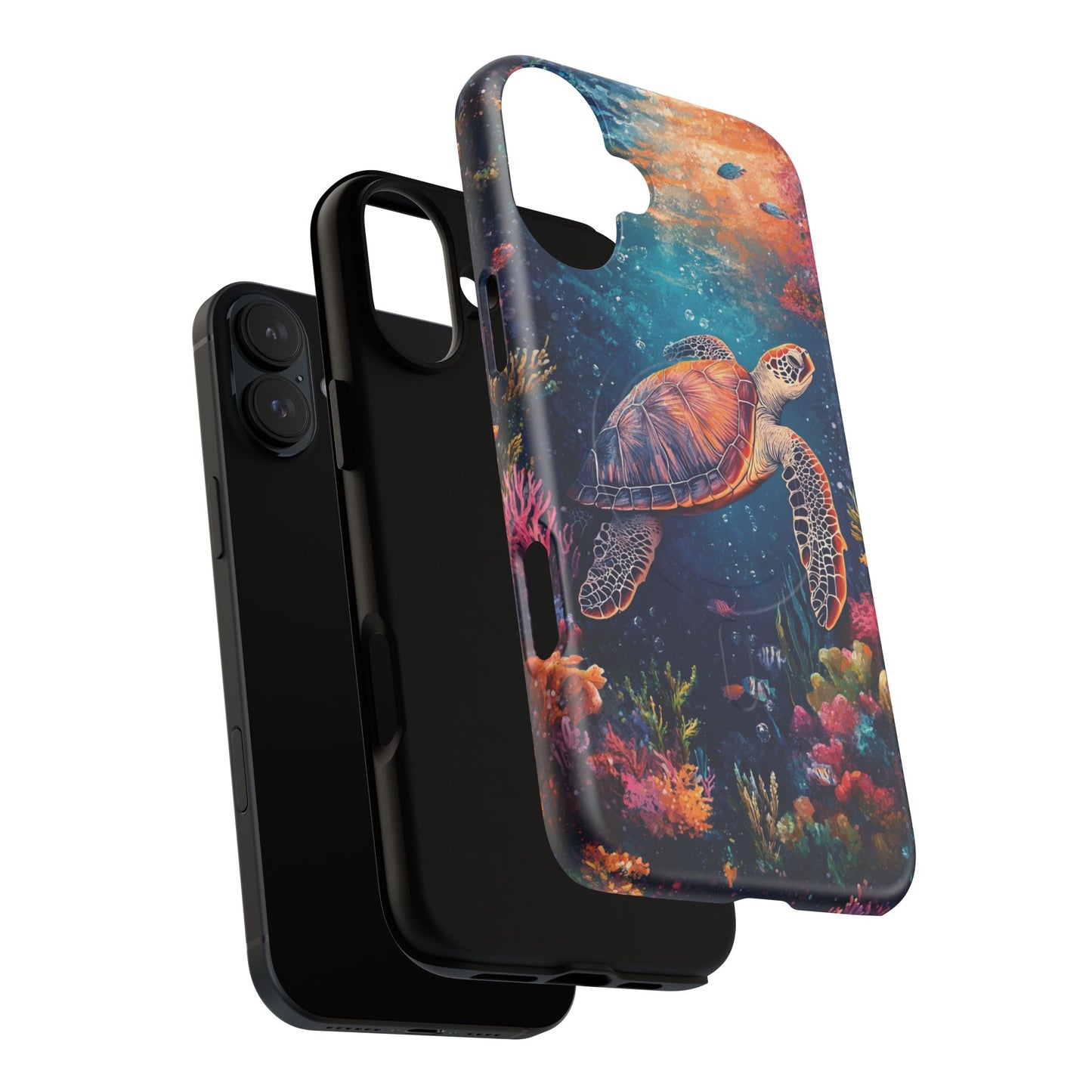 Ocean Colorful Sea Turtle Tough Magnetic Cell Phone Case