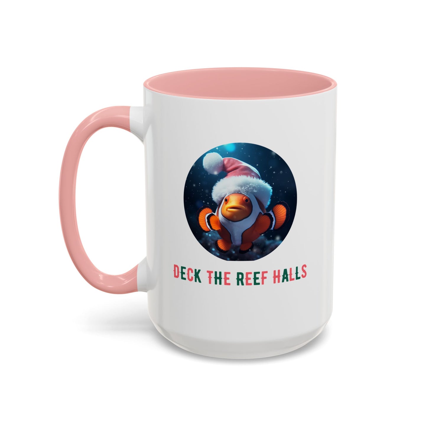 Deck the Reef Halls Aquarium Clownfish Coffee Mug