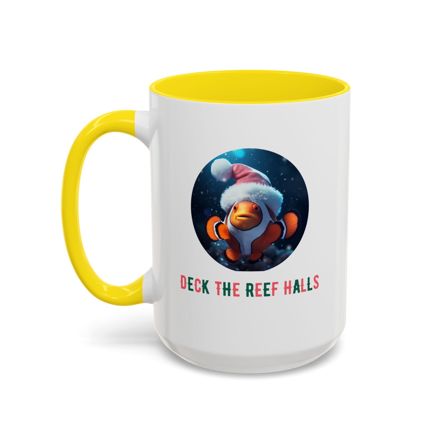 Deck the Reef Halls Aquarium Clownfish Coffee Mug