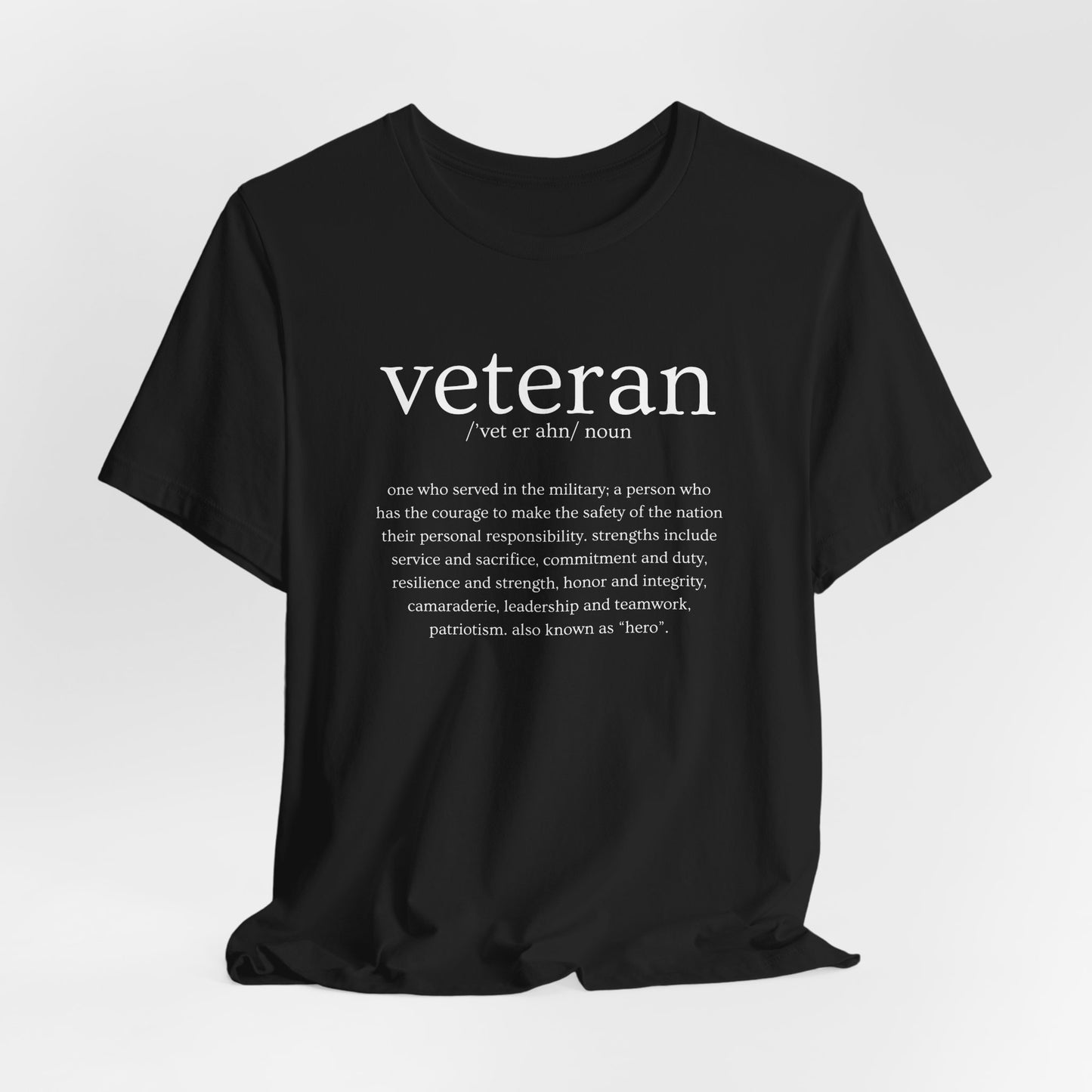 Veteran Defined Jersey Short Sleeve Tee