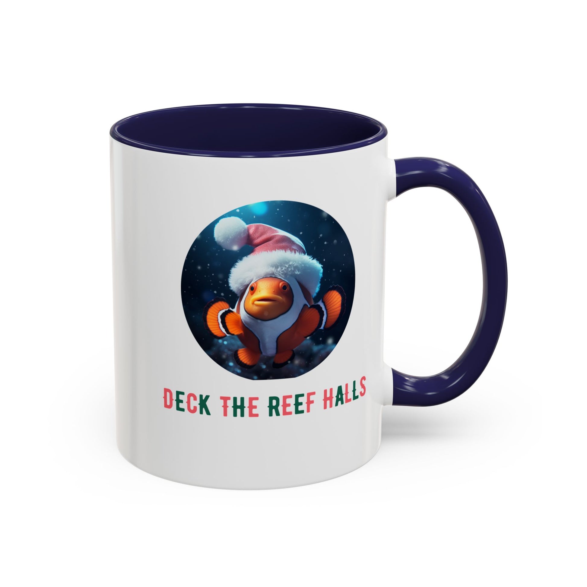 Deck the Reef Halls Aquarium Clownfish Coffee Mug