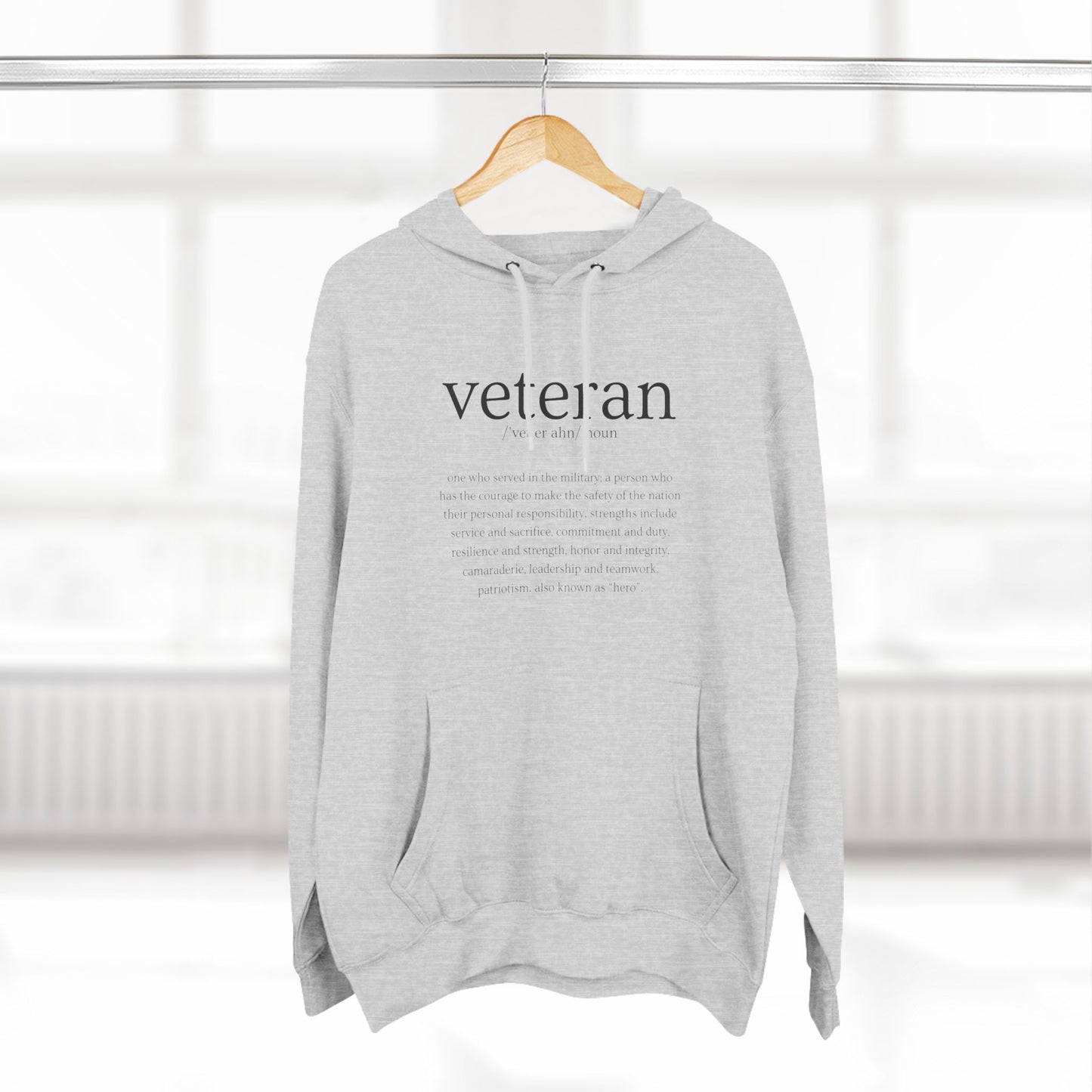 Veteran Defined Premium Fleece Hoodie