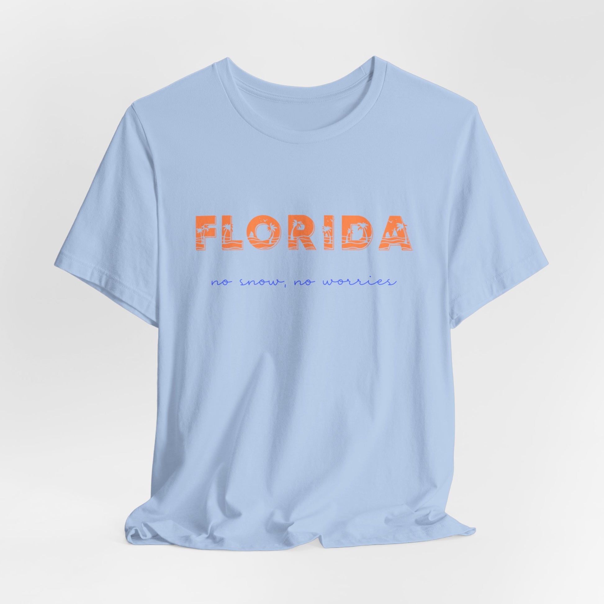 Florida No Snow No Worries v4 Jersey Short Sleeve Tee