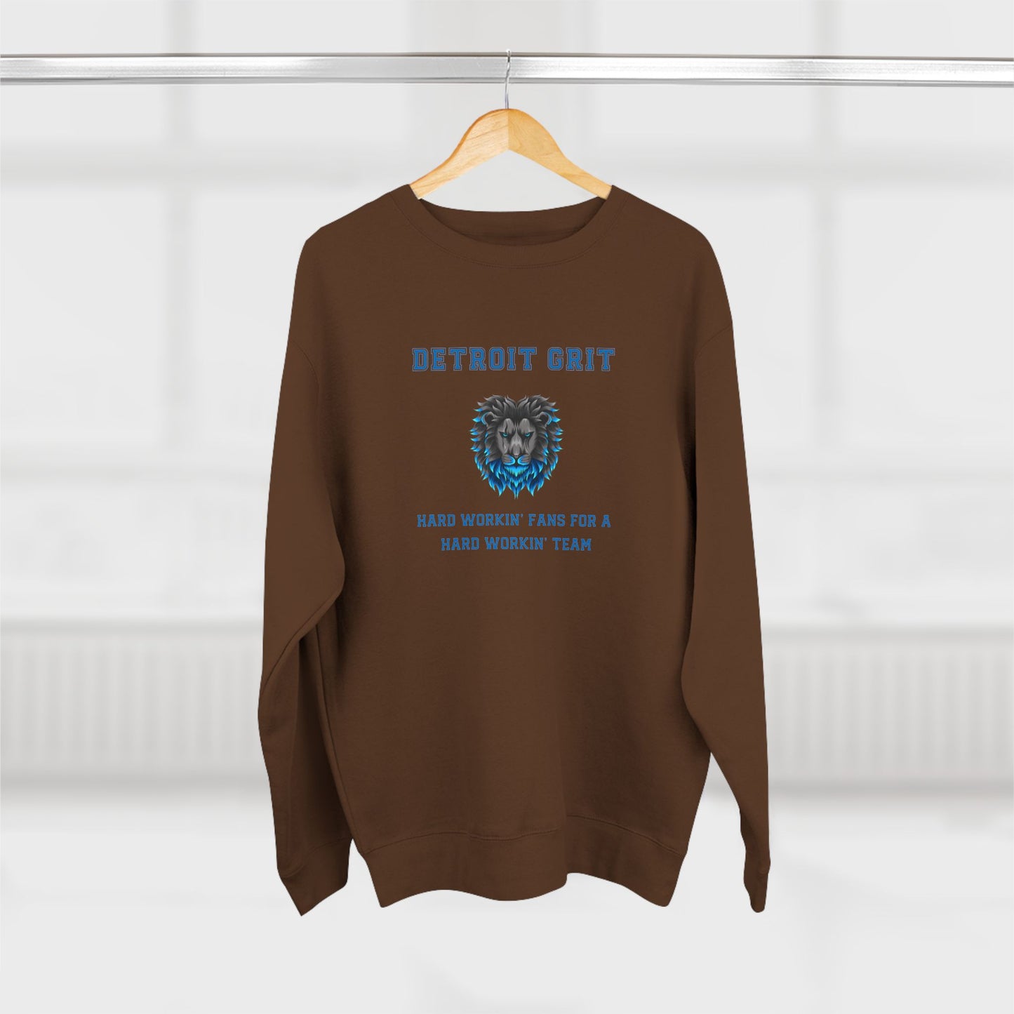 Detroit Lions Grit Fans Premium Crewneck Sweatshirt