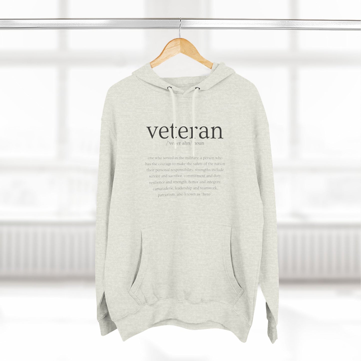 Veteran Defined Premium Fleece Hoodie