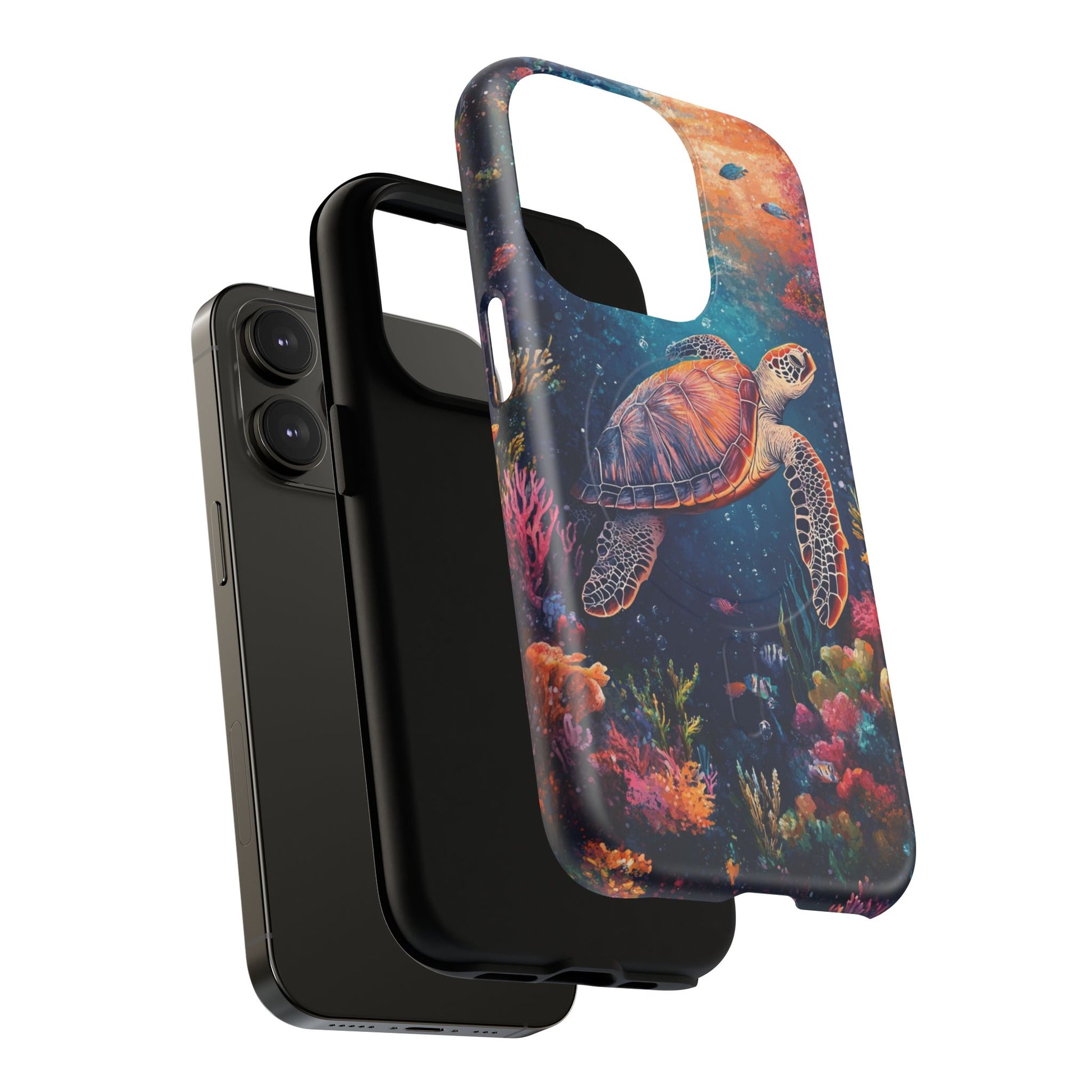 Ocean Colorful Sea Turtle Tough Magnetic Cell Phone Case