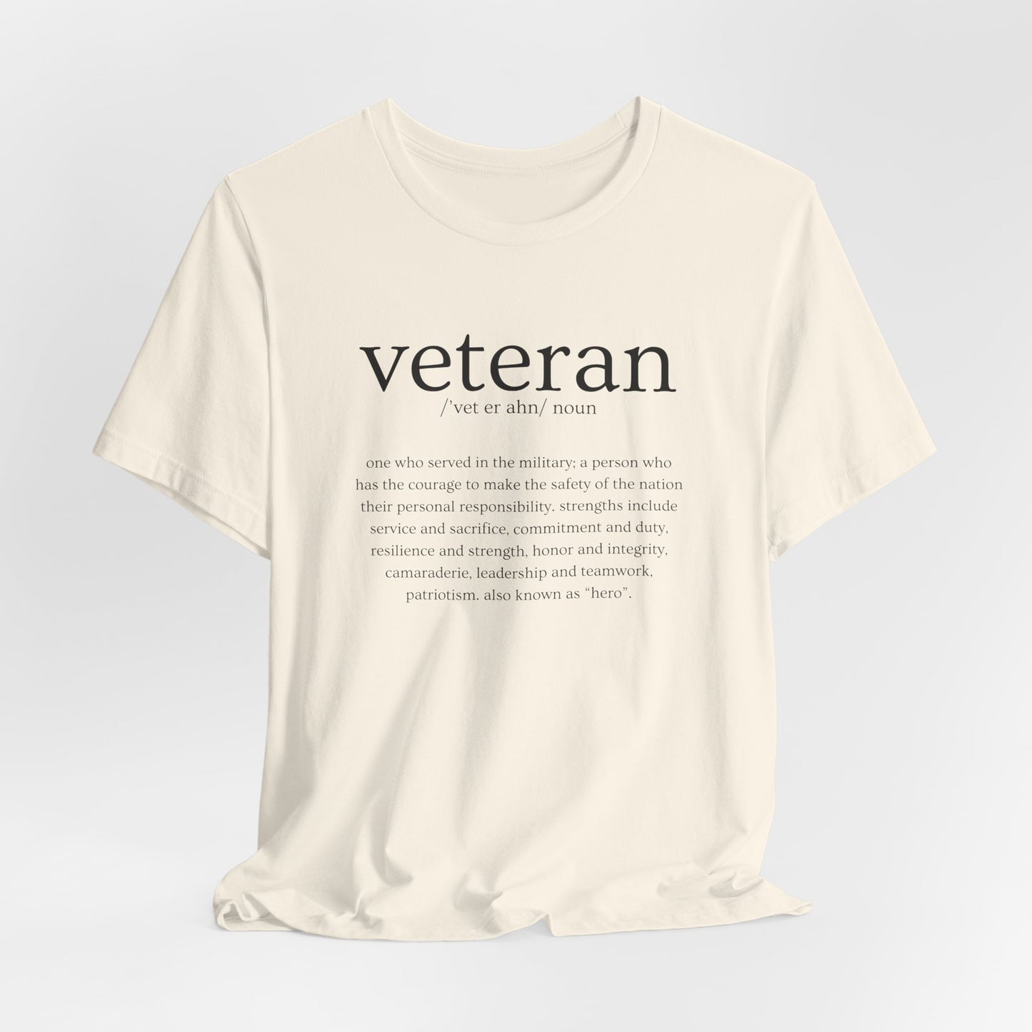 Veteran Defined Jersey Short Sleeve Tee