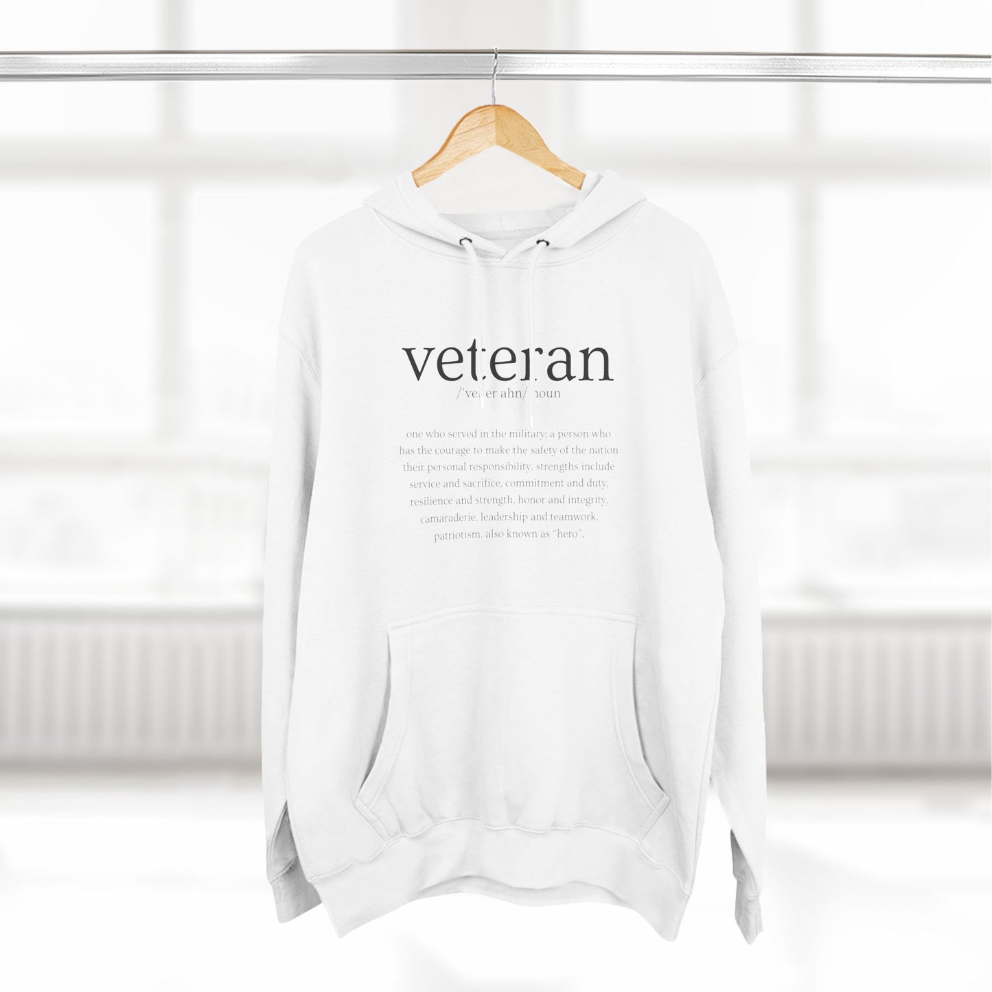 Veteran Defined Premium Fleece Hoodie