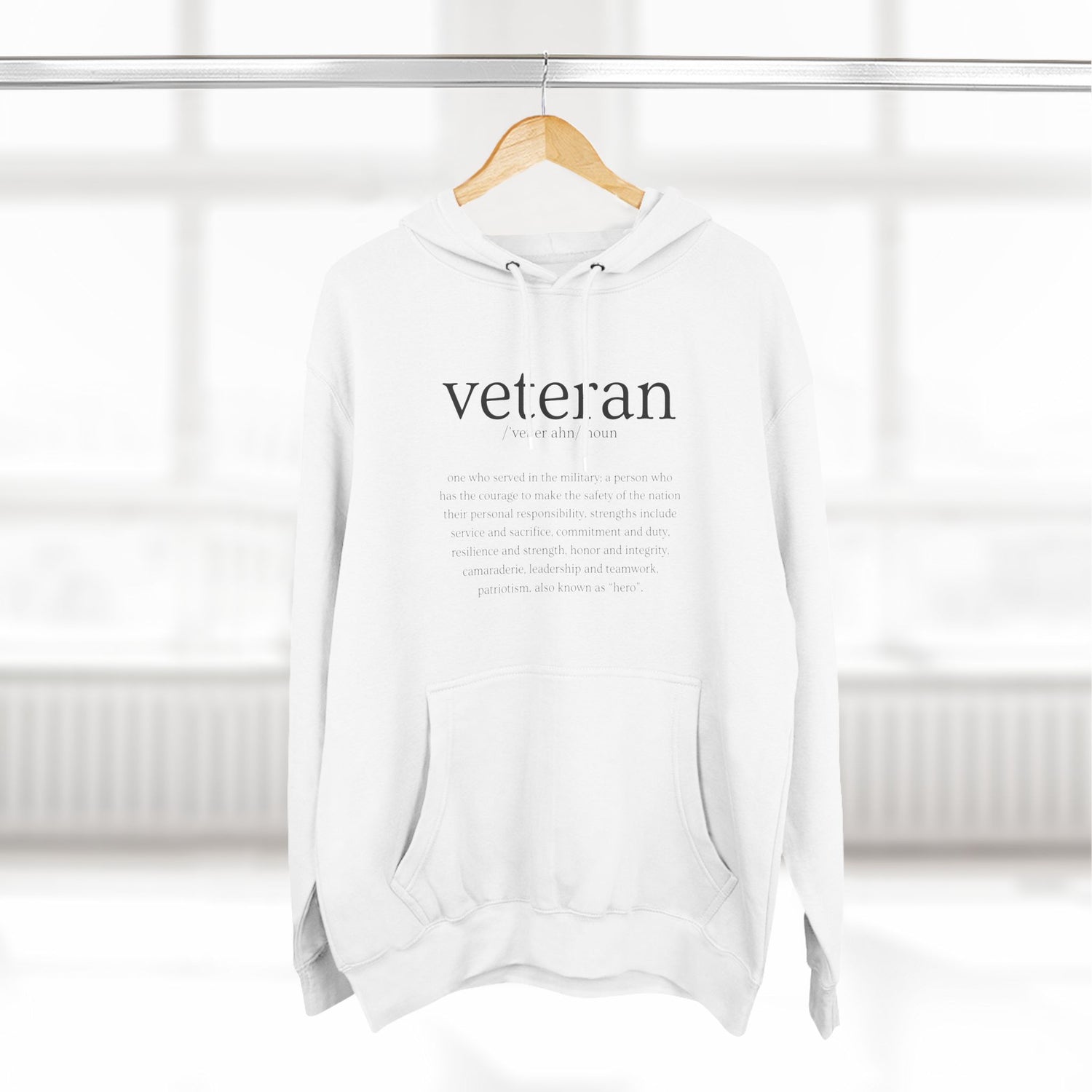 Veteran Defined Premium Fleece Hoodie