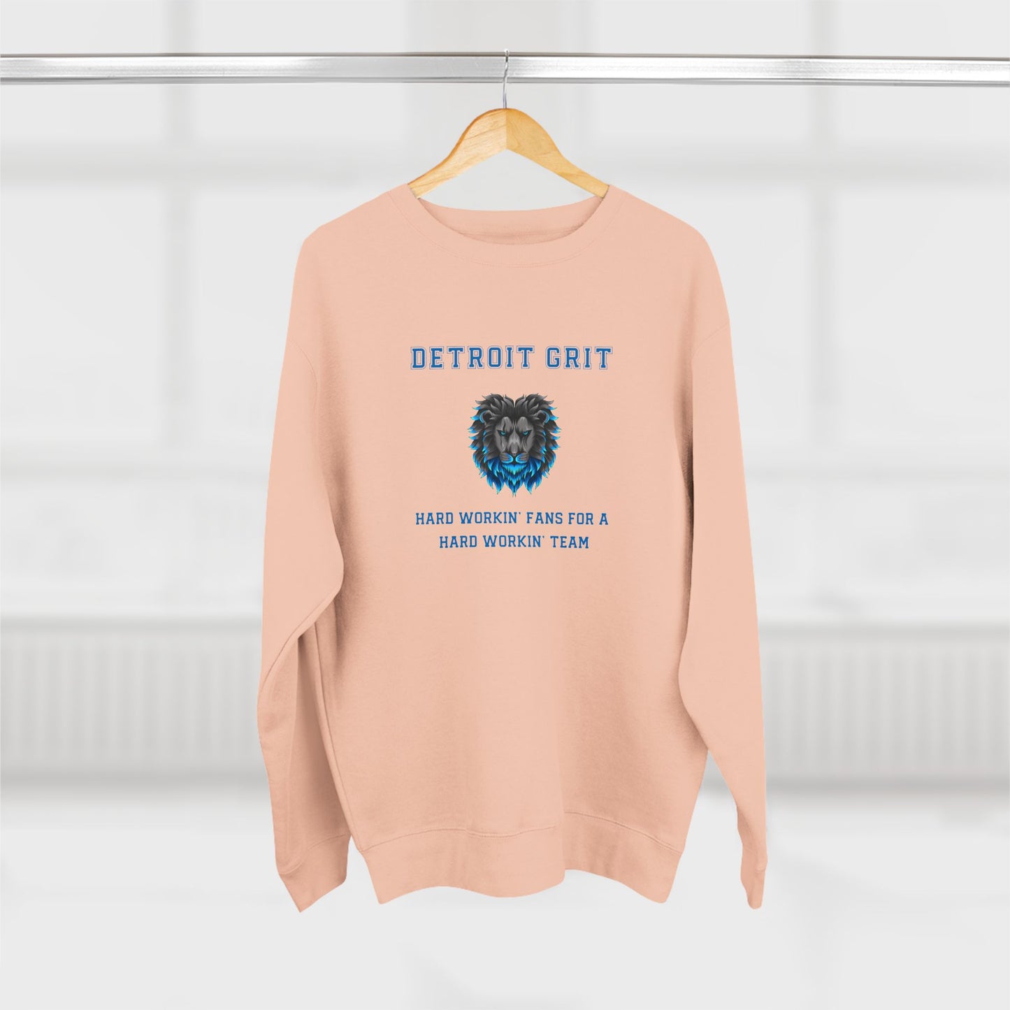 Detroit Lions Grit Fans Premium Crewneck Sweatshirt