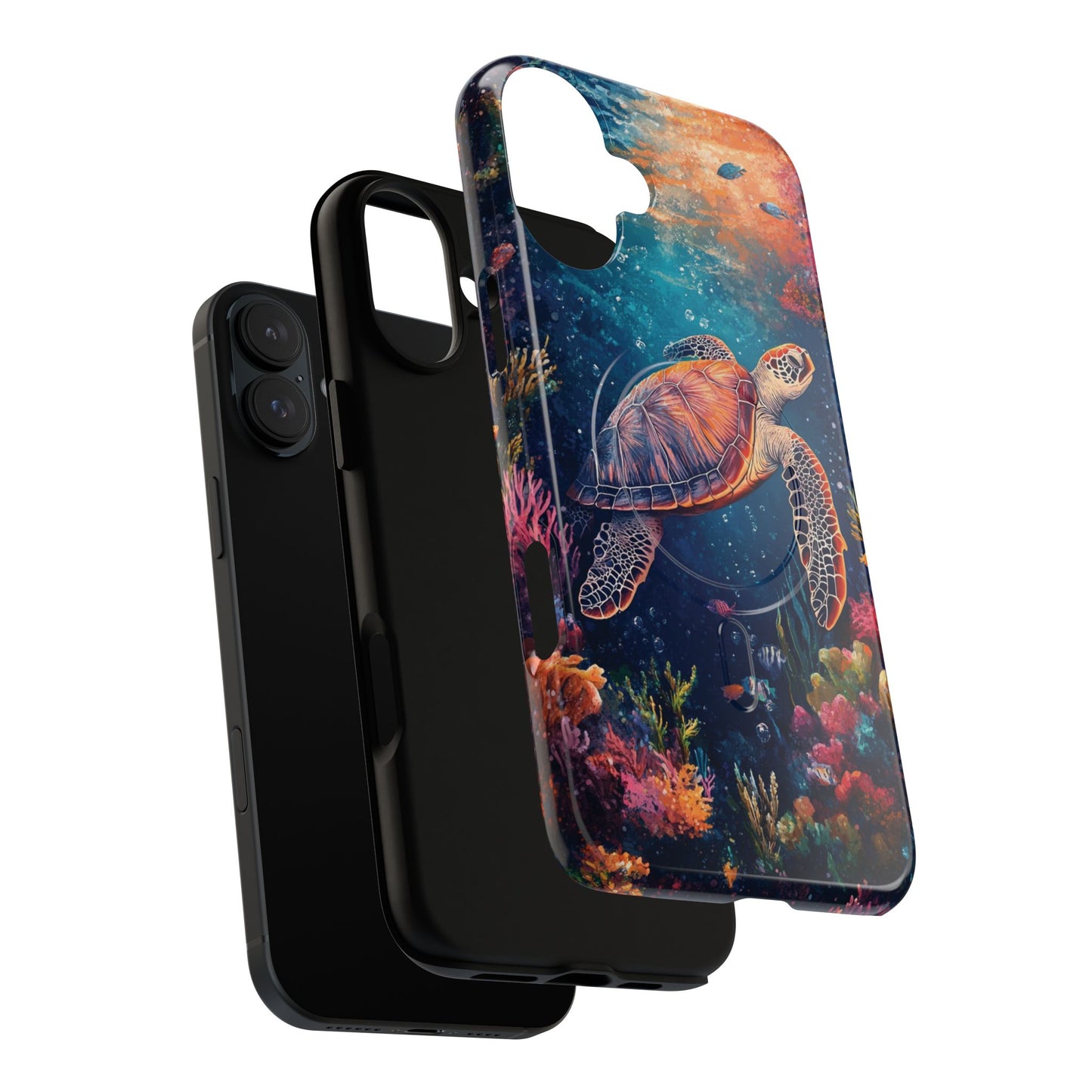 Ocean Colorful Sea Turtle Tough Magnetic Cell Phone Case