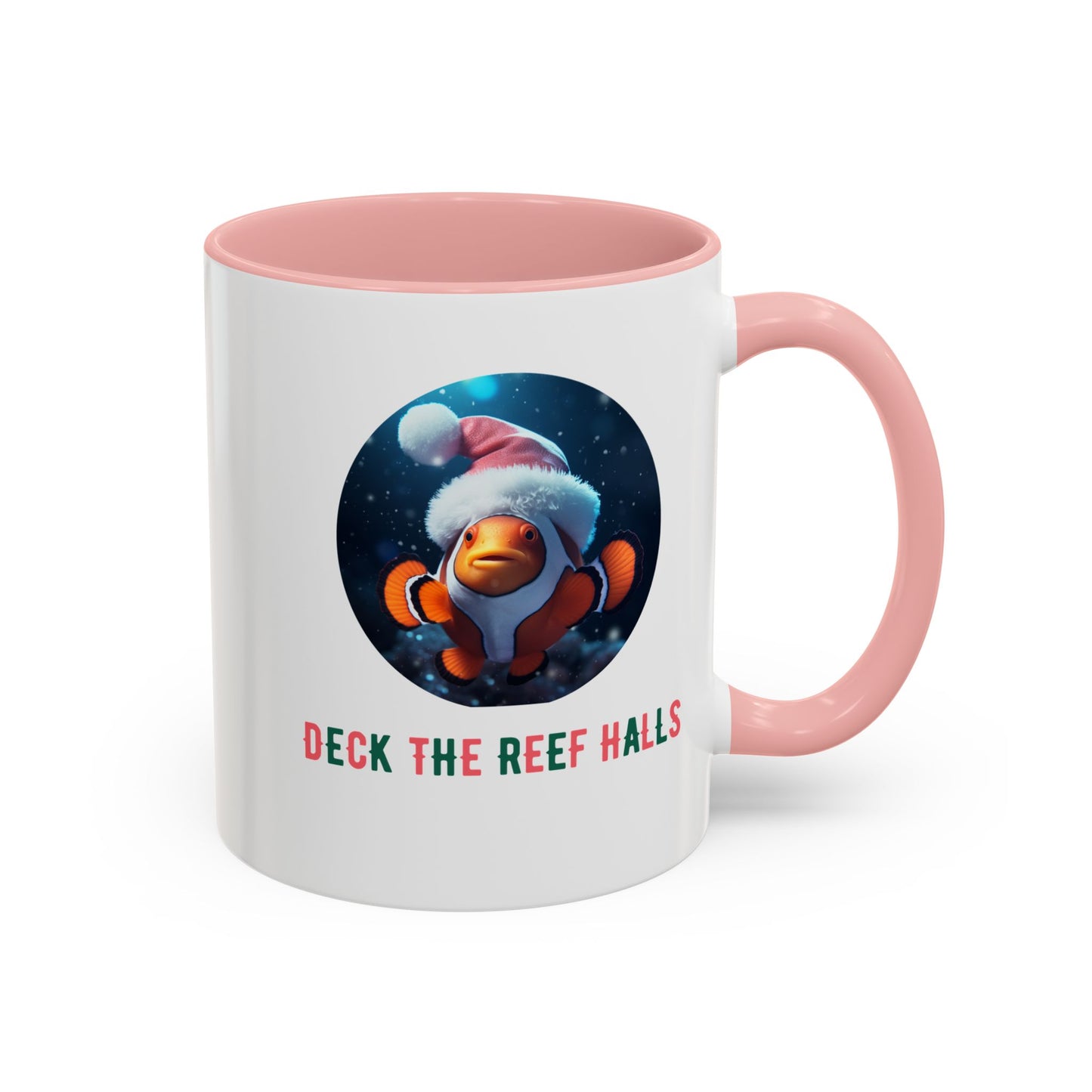 Deck the Reef Halls Aquarium Clownfish Coffee Mug